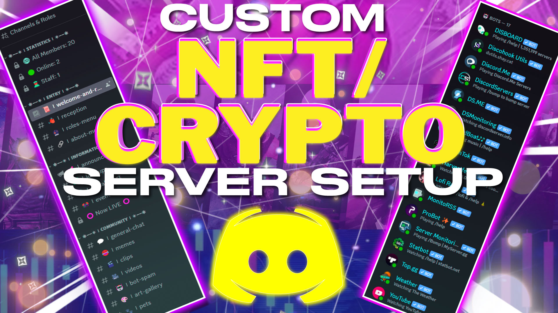 Professionally set up a custom nft crypto discord server by Usamarashid2840  | Fiverr