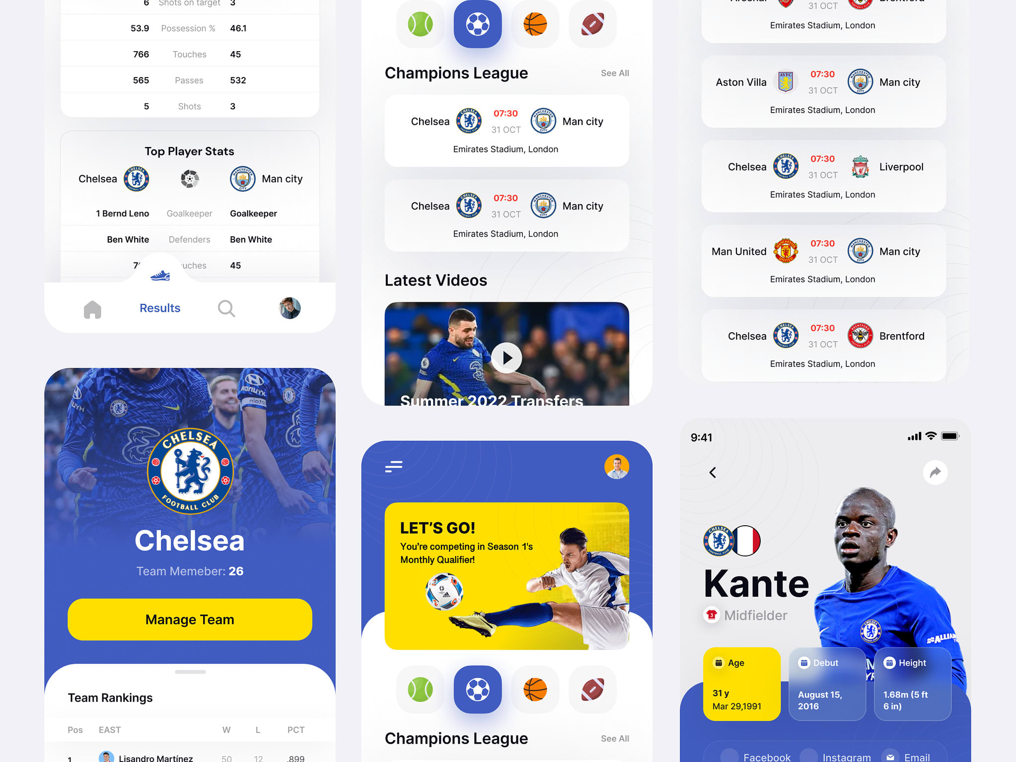 Develop esport tournament app live scores web app sport news app