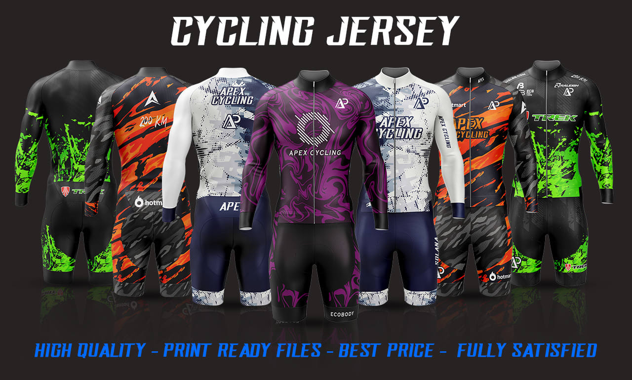 Custom cycling jersey design kit by Johnbenedictsab Fiverr