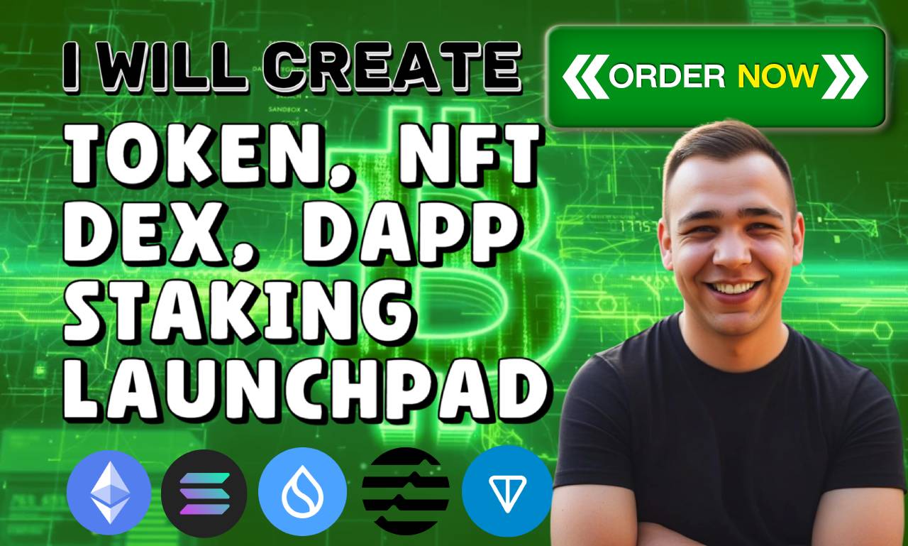 Create token, smart contract, dex, presale, staking, web3 dapp on bsc,  solana by Boki87 | Fiverr
