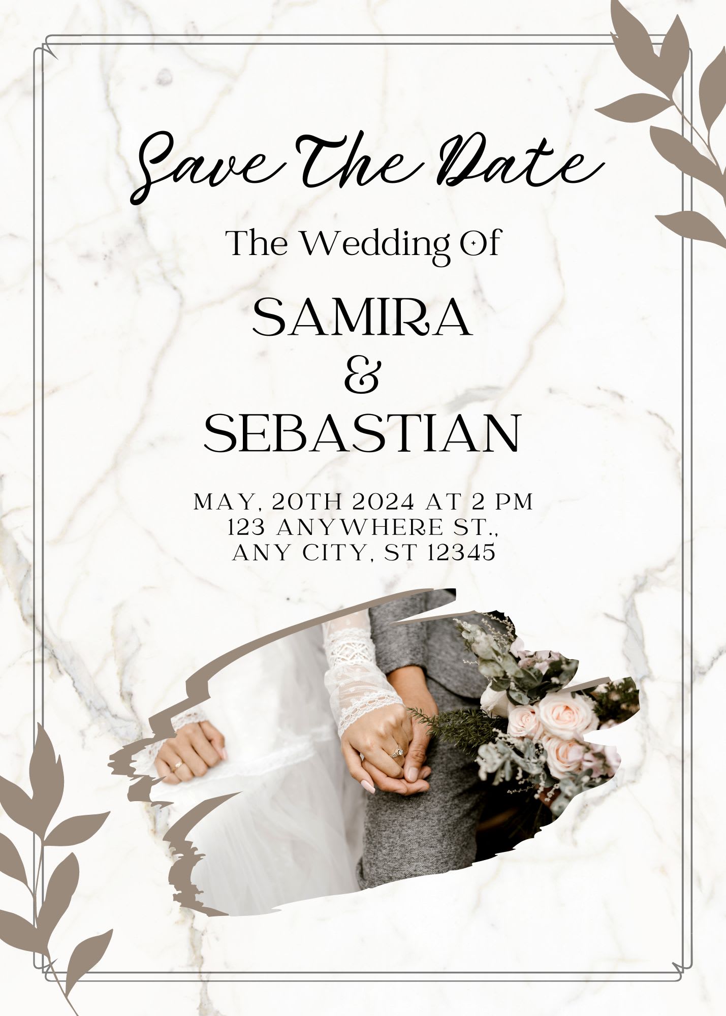 Do wedding invitation the save date rsvp by Zakaria_babchi Fiverr