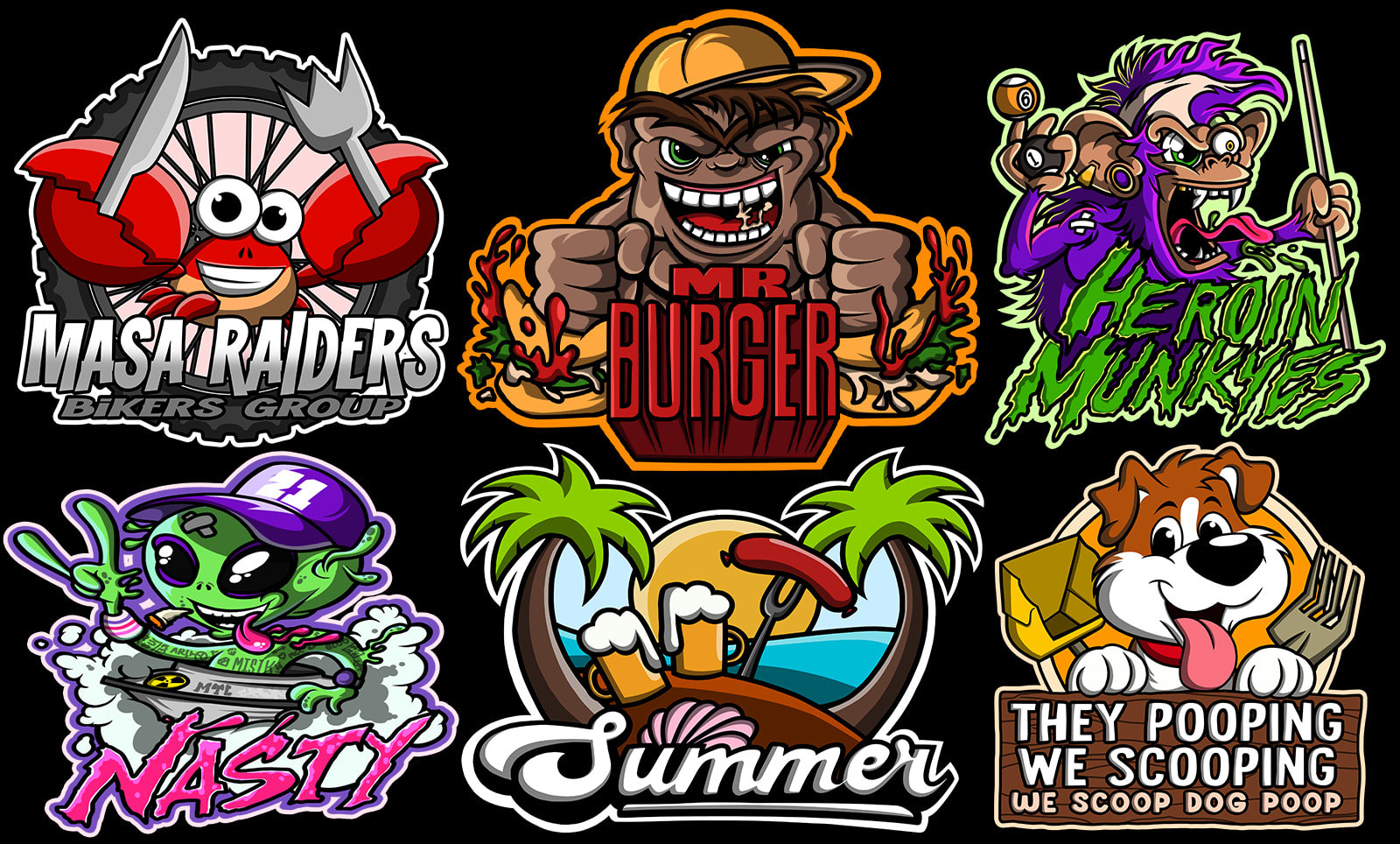 Design unique custom cartoon character, mascot logo by