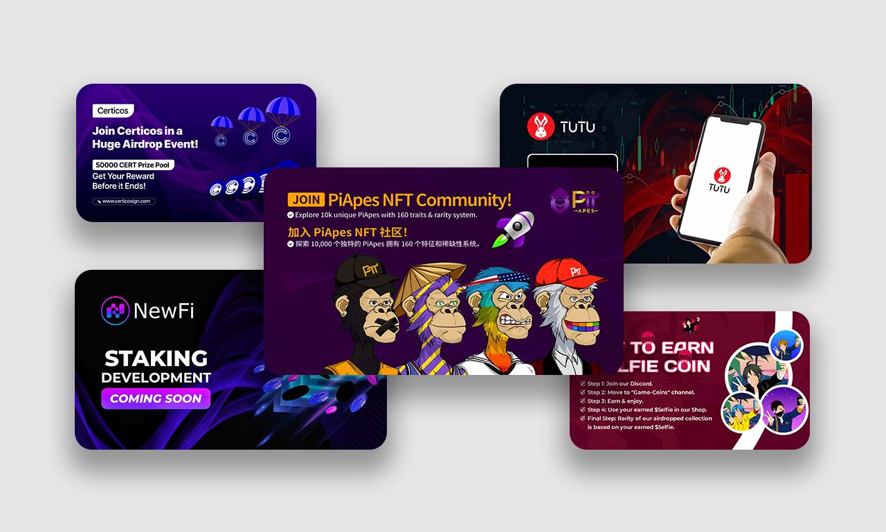 Design x crypto flyer, nft ads, twitter post, discord banner by  Erickchiemezie | Fiverr