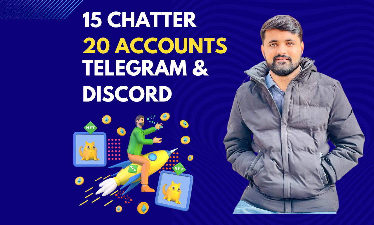 Be telegram community manager or admin with 20 chatters in crypto project  by Vaebay22 | Fiverr