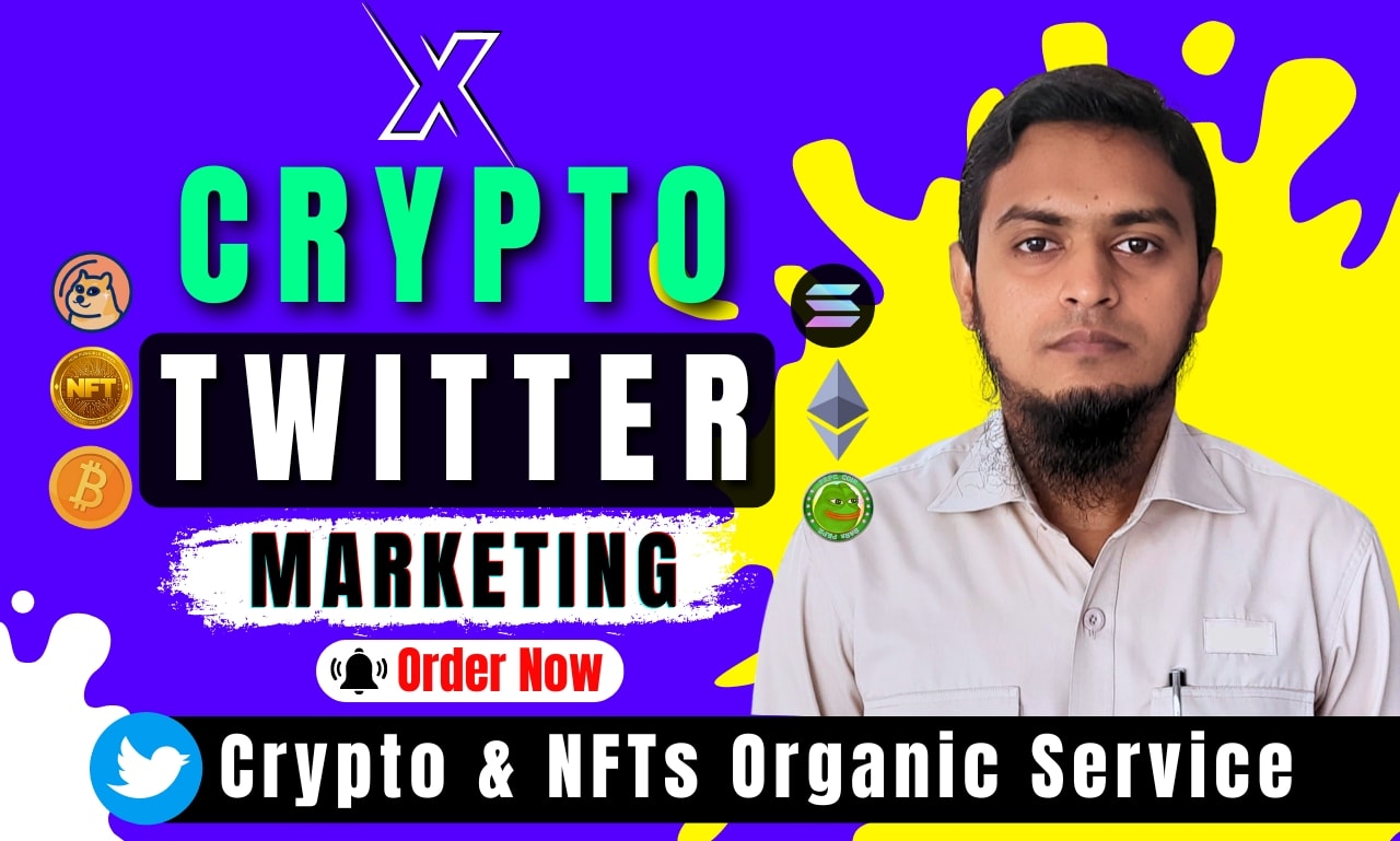 Do twitter x marketing and promotion for crypto organic followers growth by  Shawon3203 | Fiverr