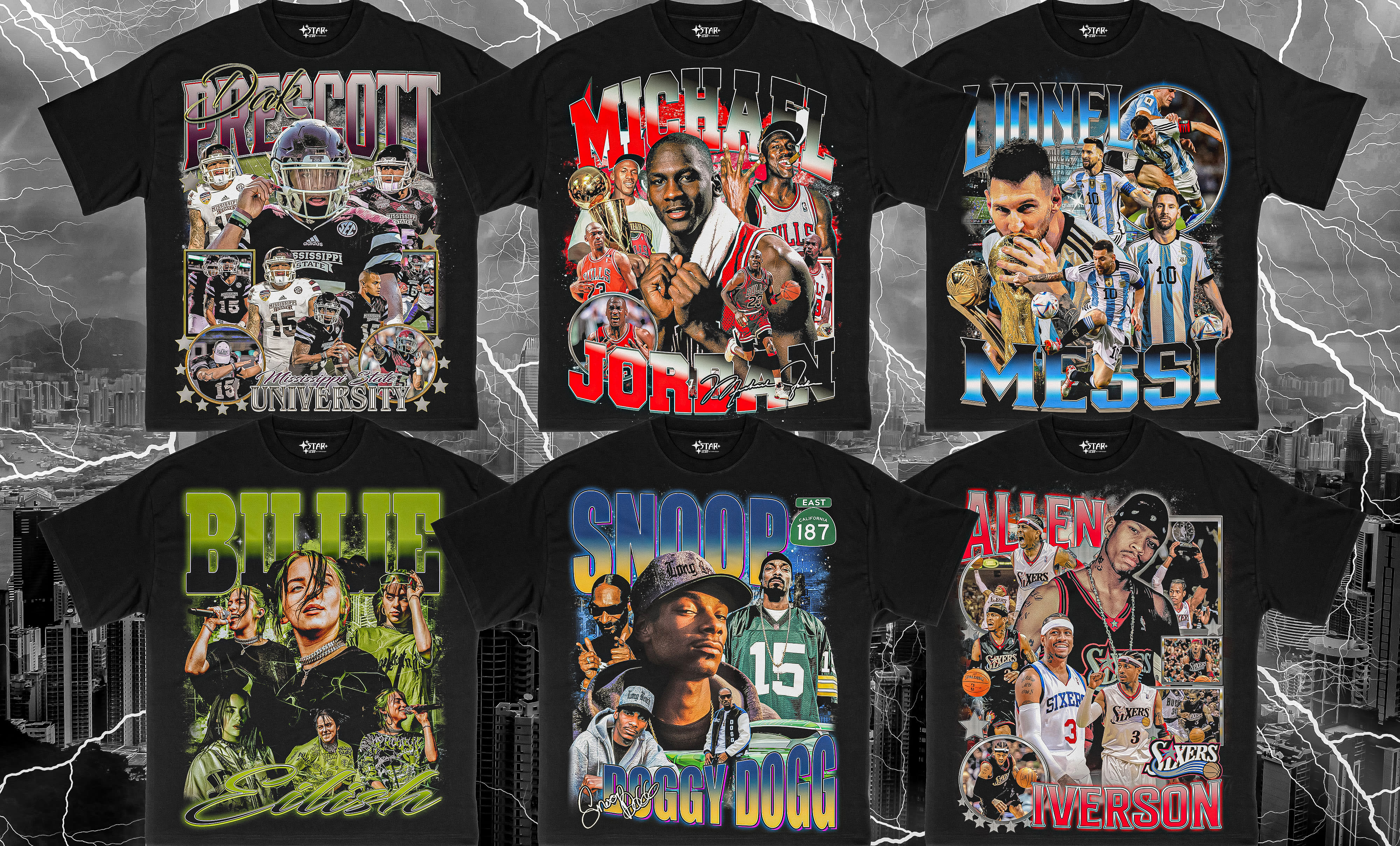 90s vintage bootleg rap nba all sports graphic tee by Staricon2024