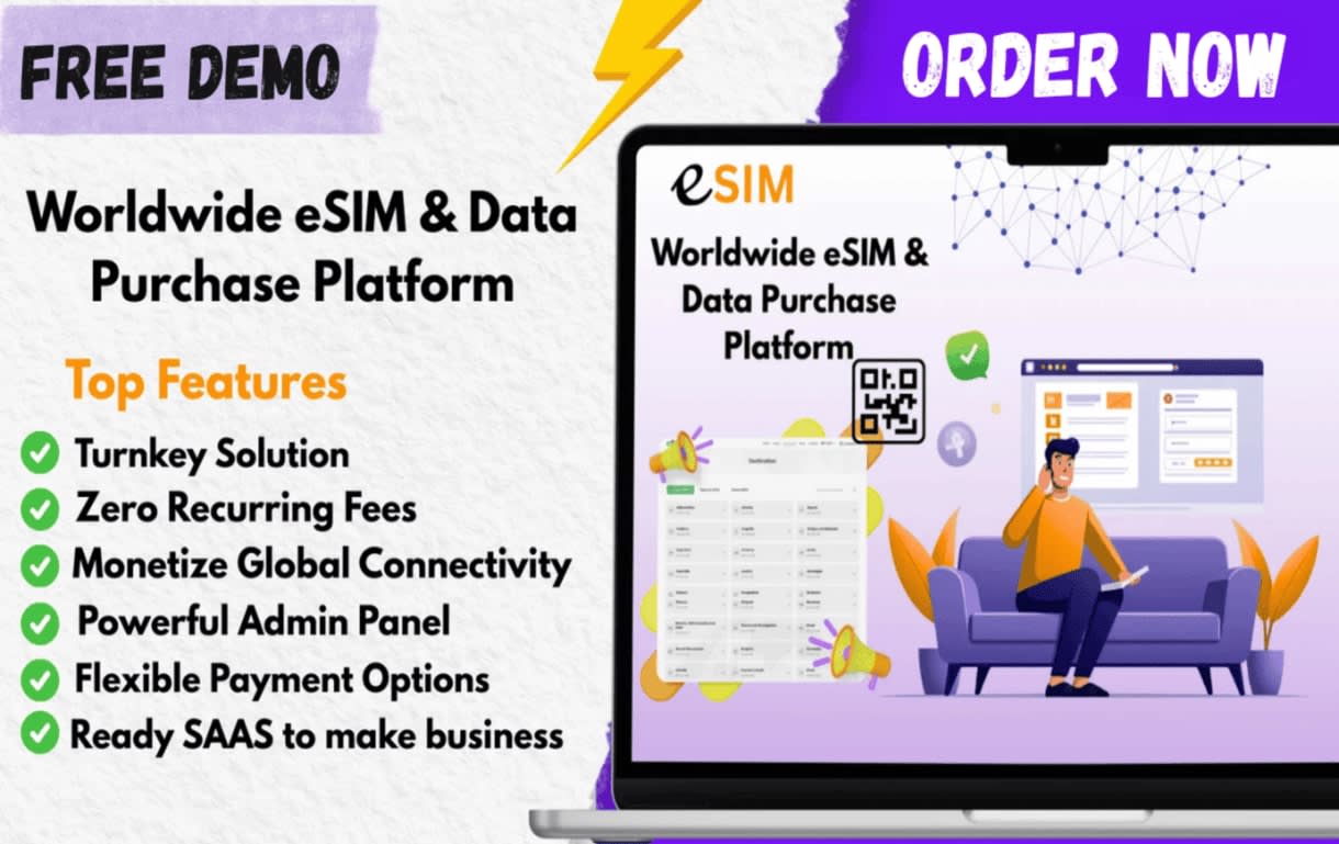 Do international esim and data purchase platform by Cryptocraftyx | Fiverr