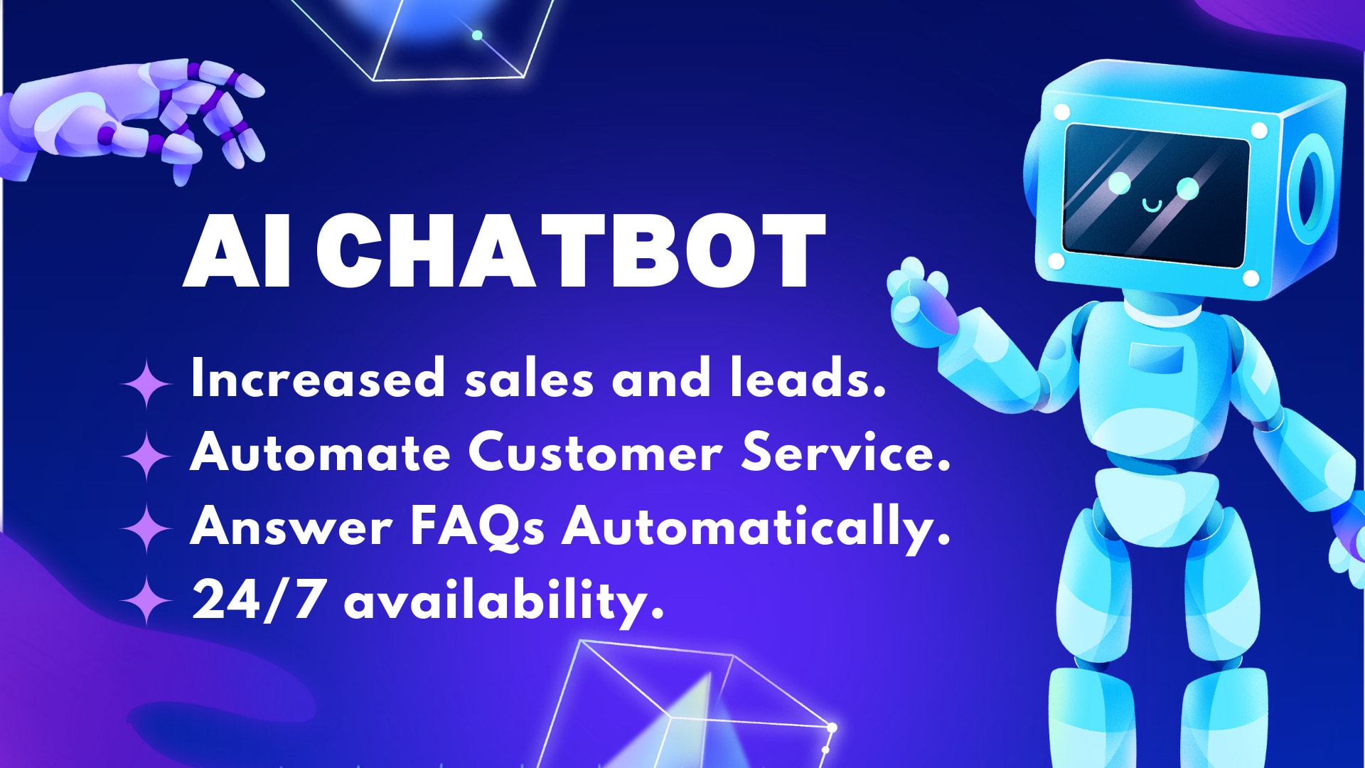 Create ai chatbot using manychat, voiceflow and flowise for your 