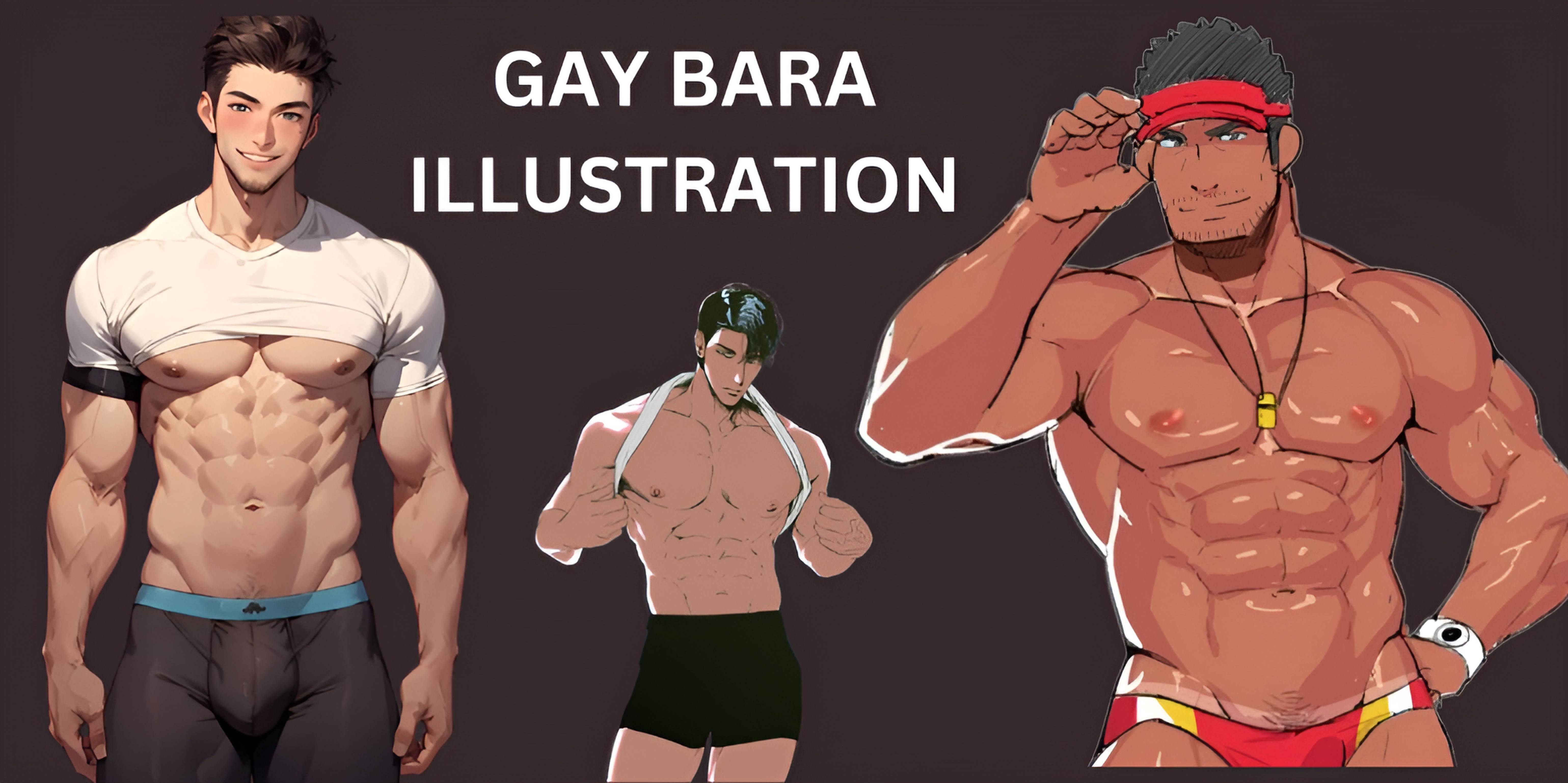 Draw yaoi, bara illustration, nsfw, sfw, anime gay couple, muscled man by  Alfred_tay | Fiverr