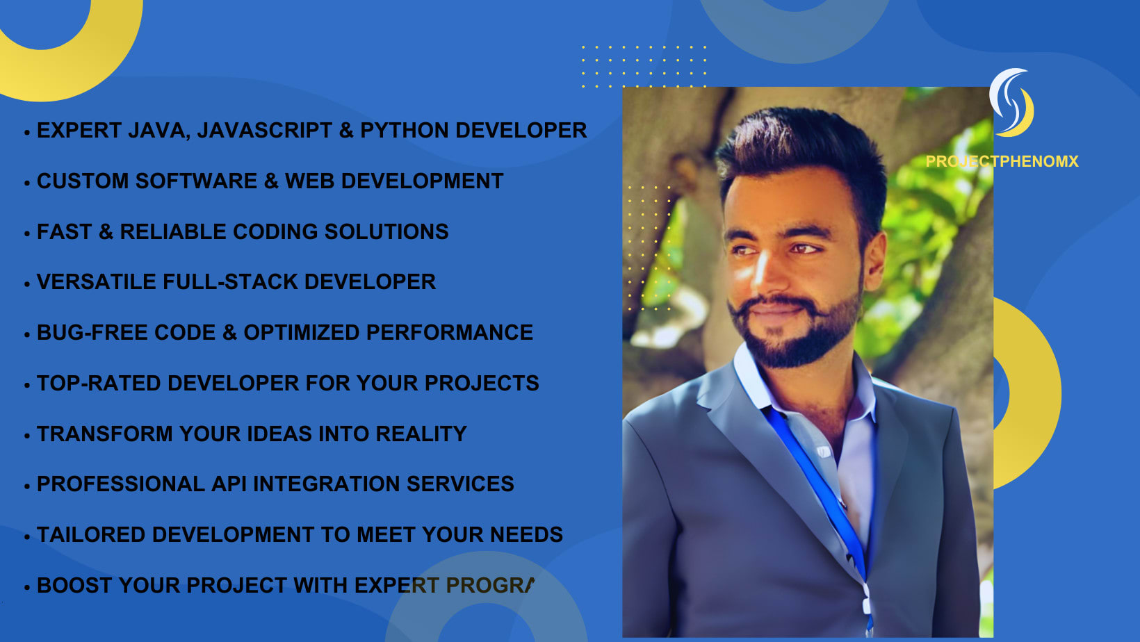 Java script and java programmer python by Projectphenomx | Fiverr