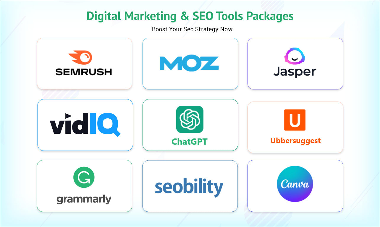 provide group buy premium SEO packages semrush, moz, ubersuggest