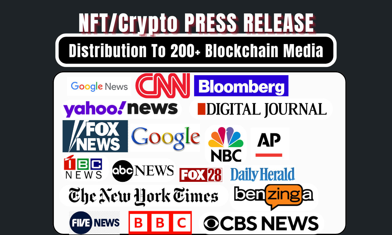Do crypto press release writing, crypto press release distribution, defi,  nft by Lena__pr | Fiverr
