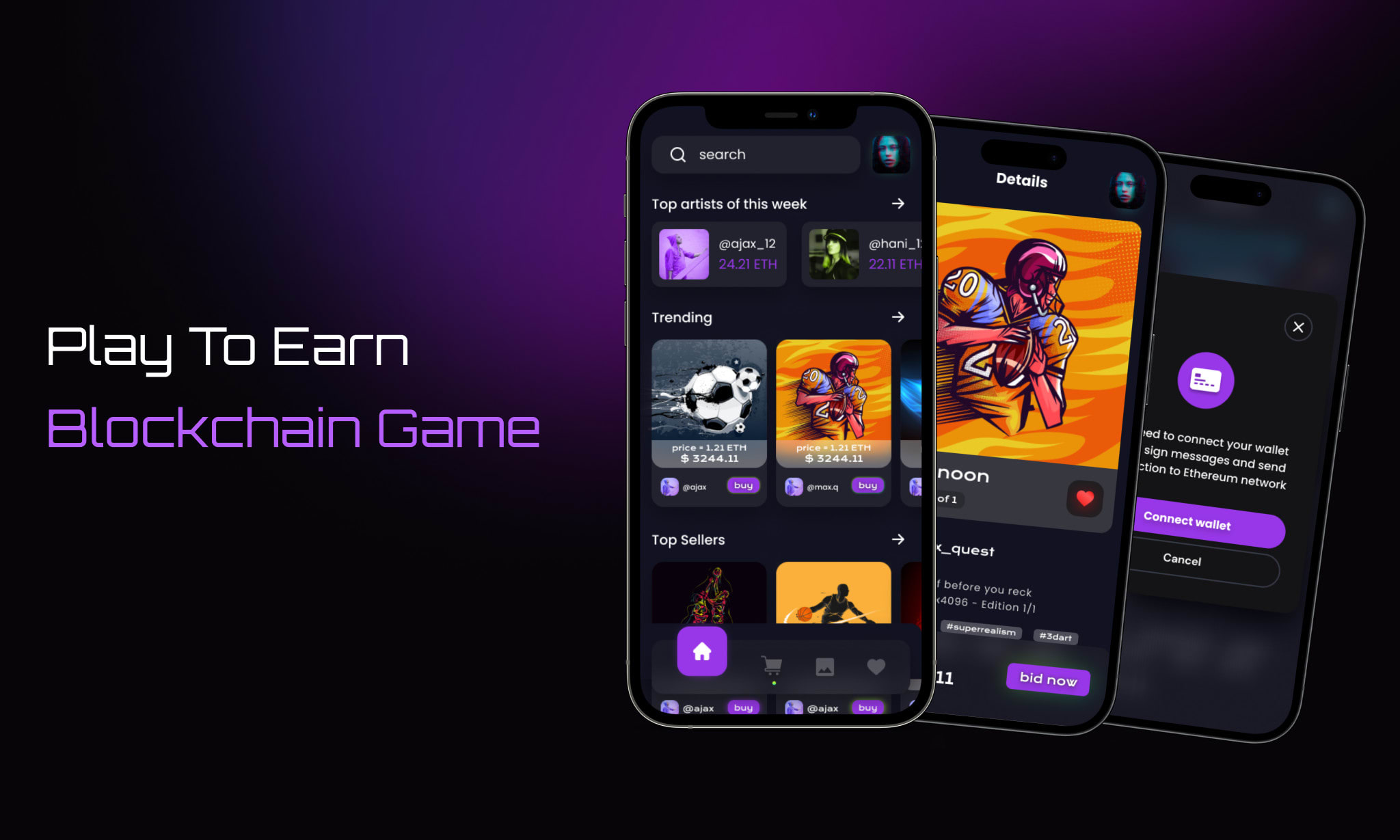 Desenvolver jogos de blockchain, jogos de jogar para ganhar, jogos nft como  axie infinity