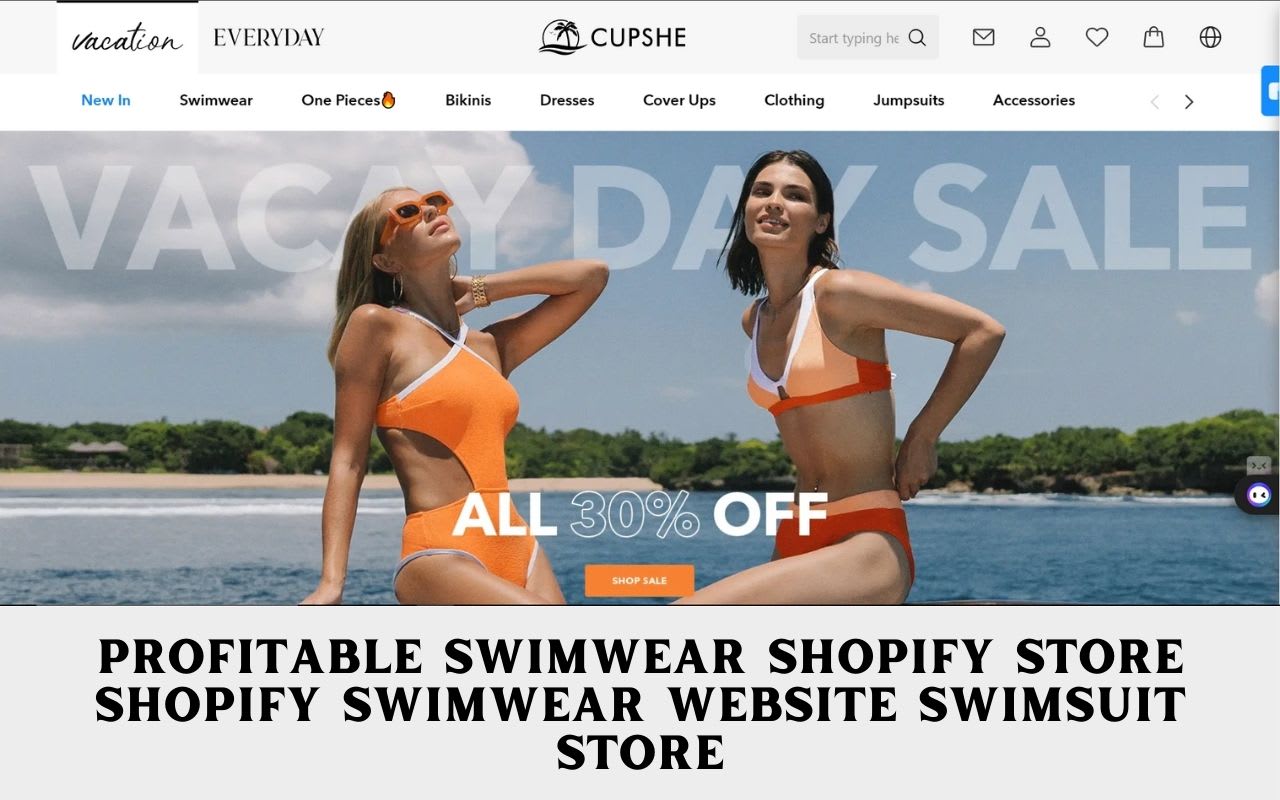 design profitable swimwear shopify store shopify swimwear website swimsuit store