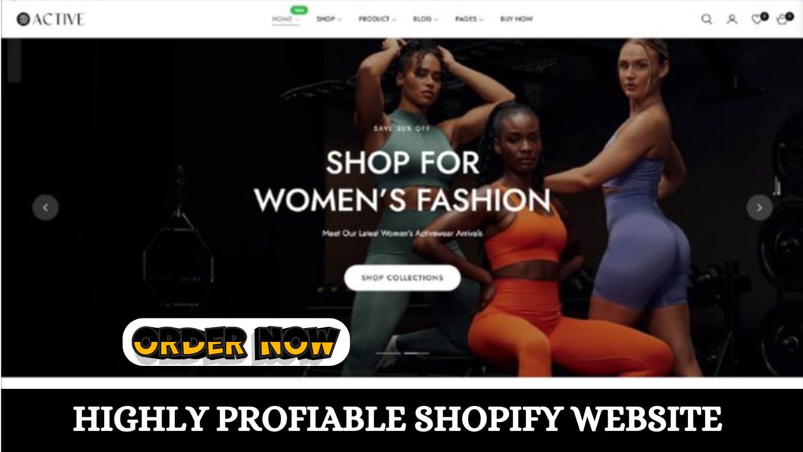 design activewear shopify store gymwear website jersey store clothing website