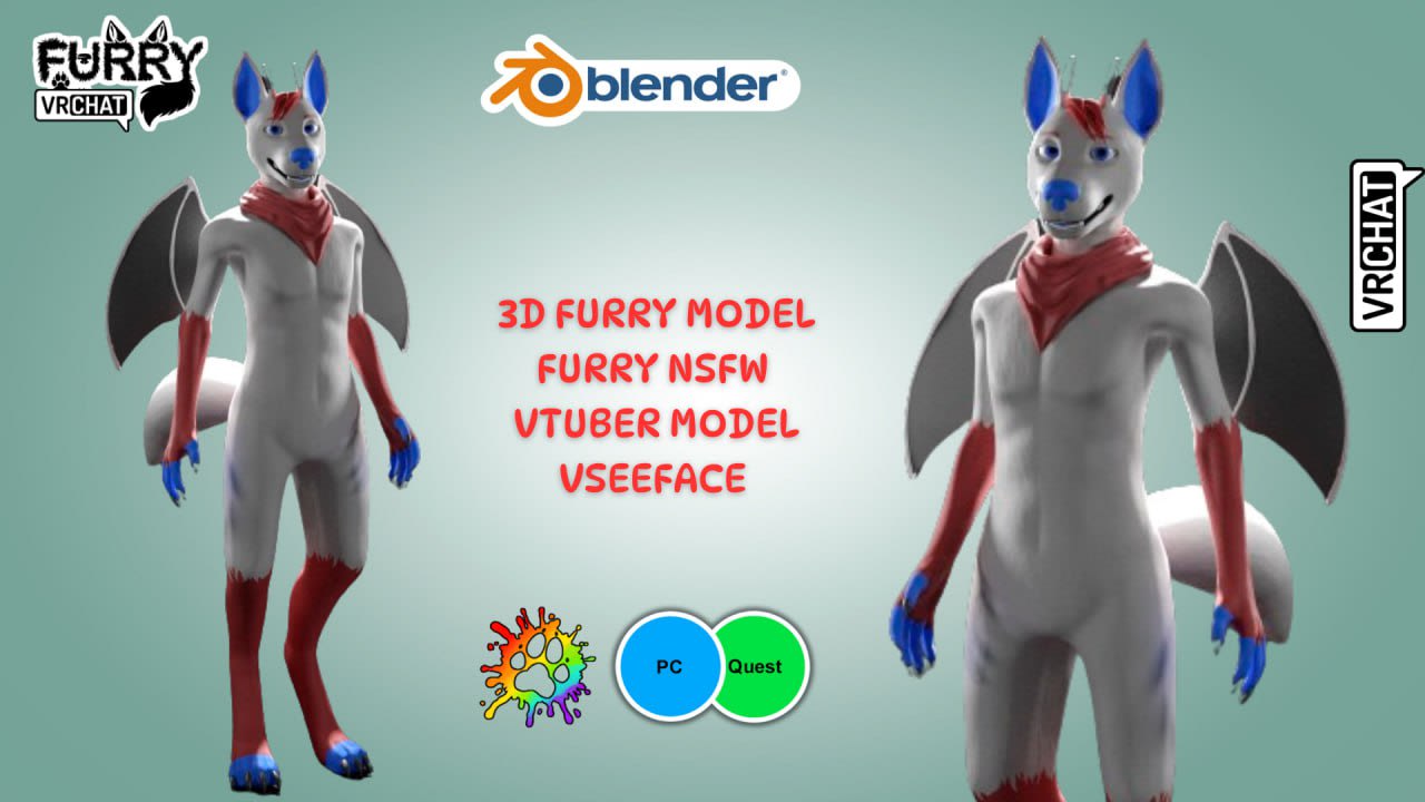 Create custom vrchat avatar, furry avatar, nsfw, furosna by Mila_avatar6 |  Fiverr