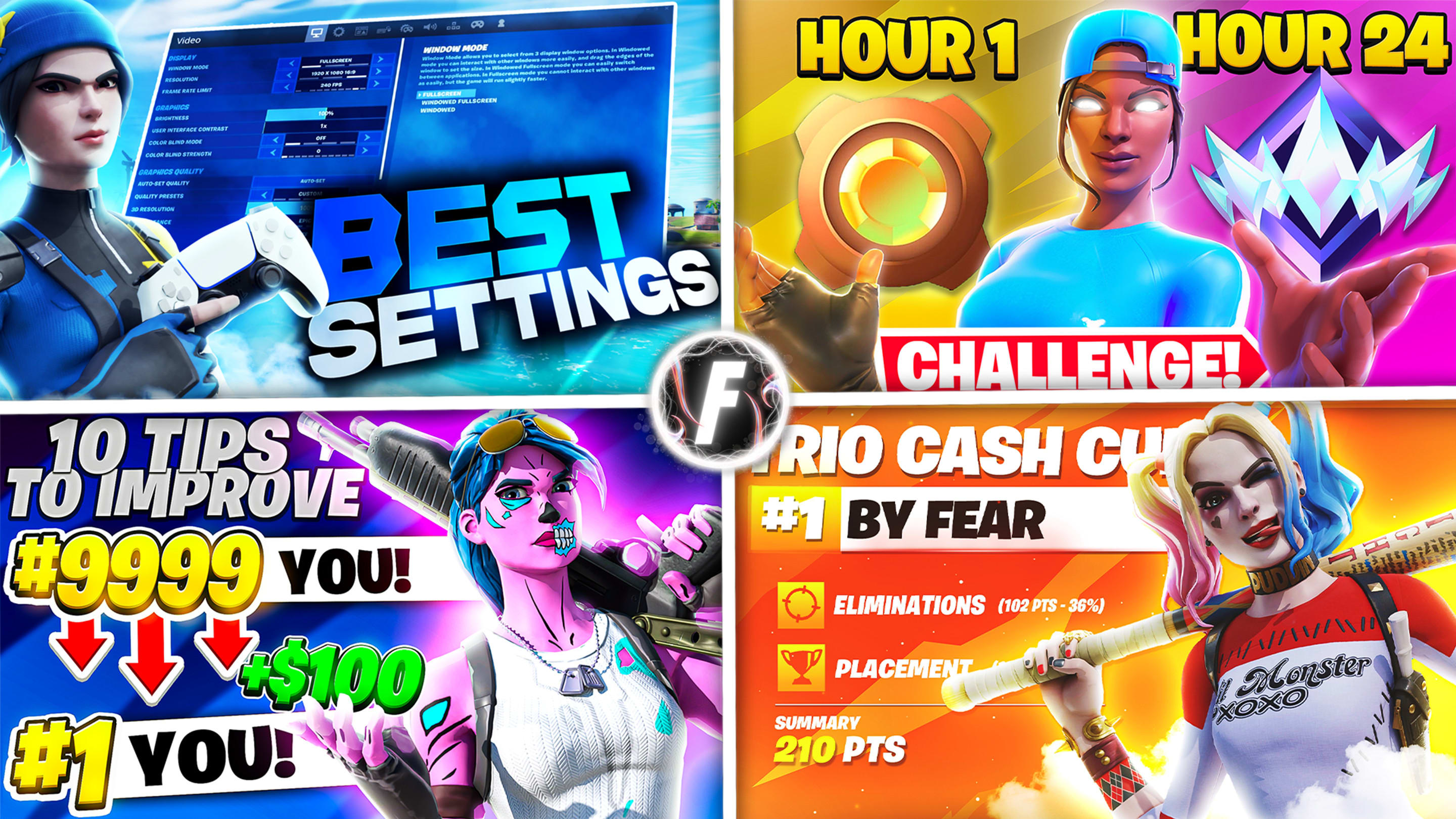 Create a professional fortnite thumbnails by Fearedit1 Fiverr