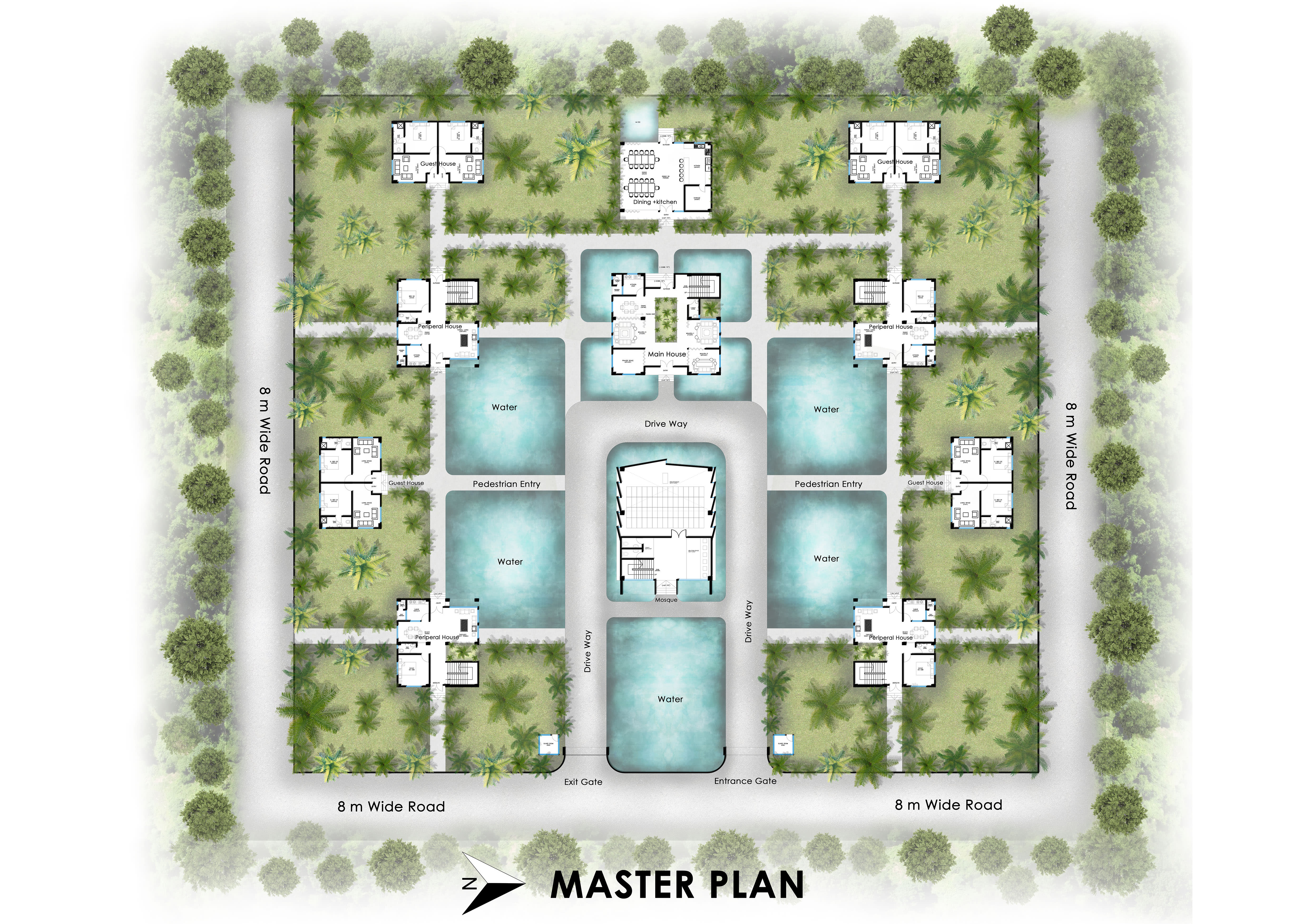 Master Layout Plan Rendering West Village Masterplan