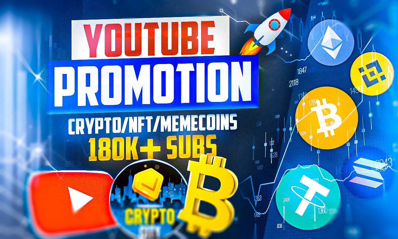 Promote your crypto, nft project on my large youtube channel by Raveen2410  | Fiverr