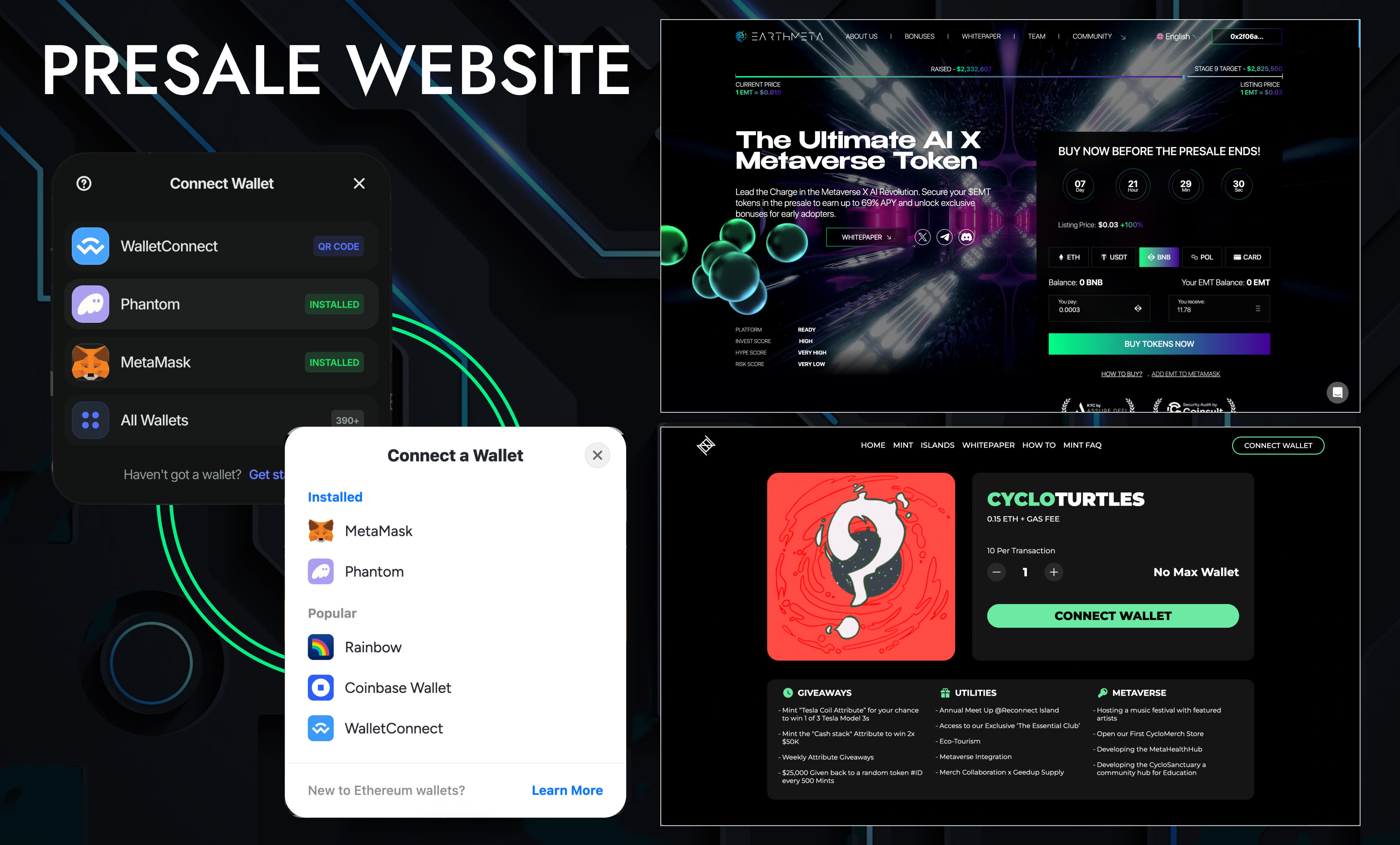 Create ico presale website with presale smart contract integration by  Blockweb | Fiverr