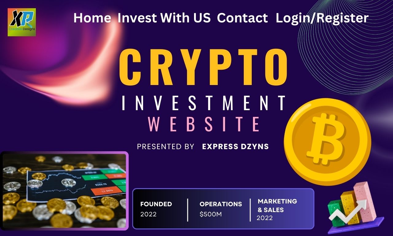 Design investment website, crypto investment website and app by  Xpress_dzyns | Fiverr