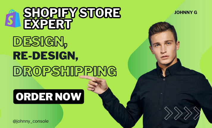 I will design, redesign shopify store, SEO, speed, and dropshipping