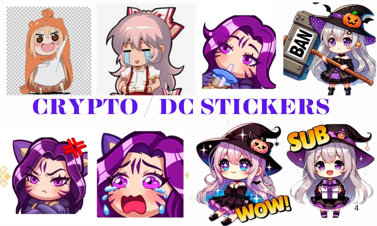 Crypto sticker discord emotes telegram sticker animated sticker emoji gif  badge by E_brinks | Fiverr
