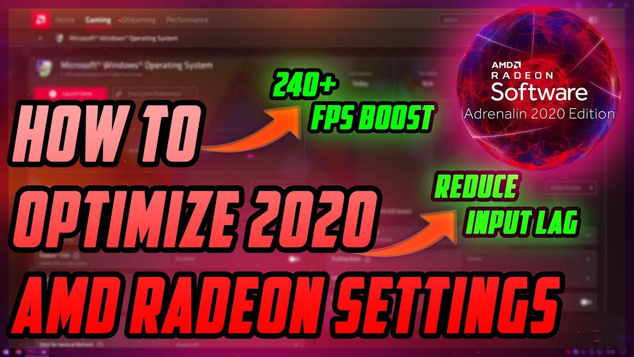 Fps Boost Best Amd Settings For Performance 2020 Performance Best