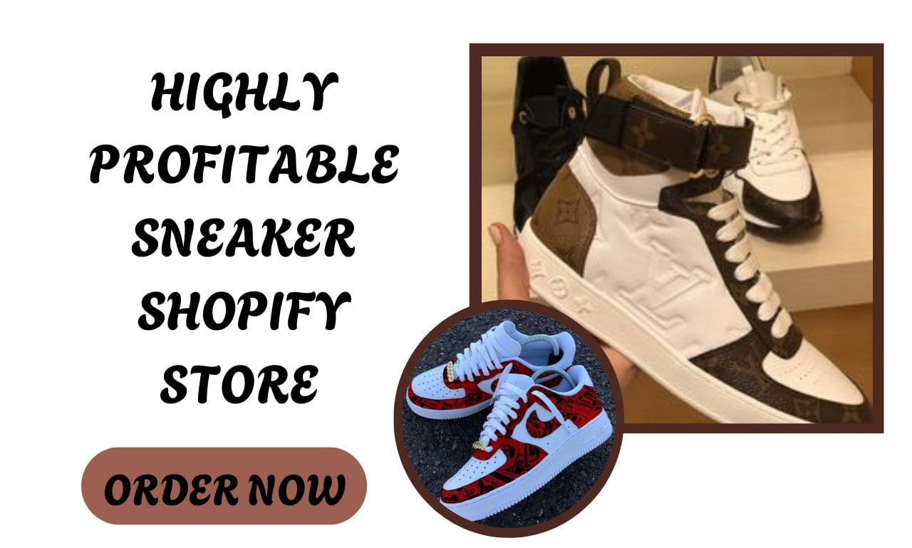 build custom sneakers shopify store shoe footwear store fashion sneaker website