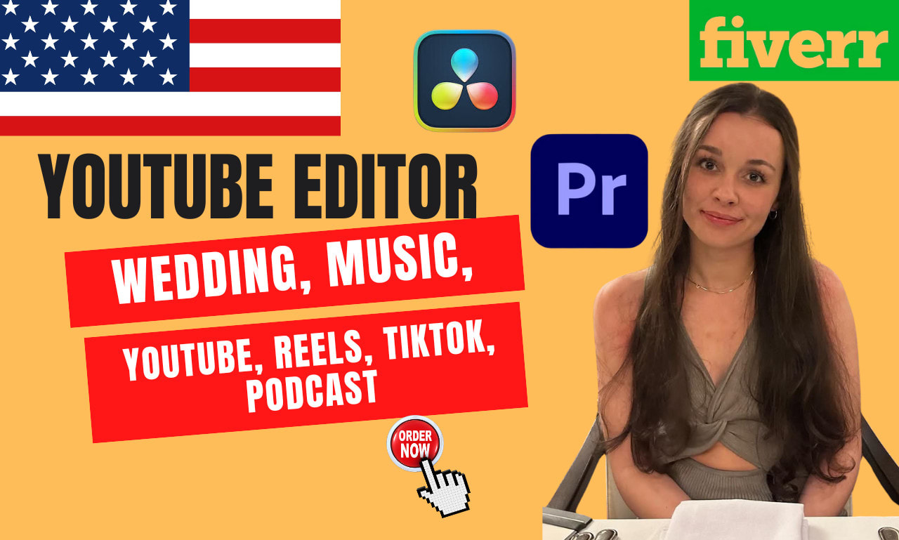 Do wedding, music, youtube, reels, tiktok, podcast video editing