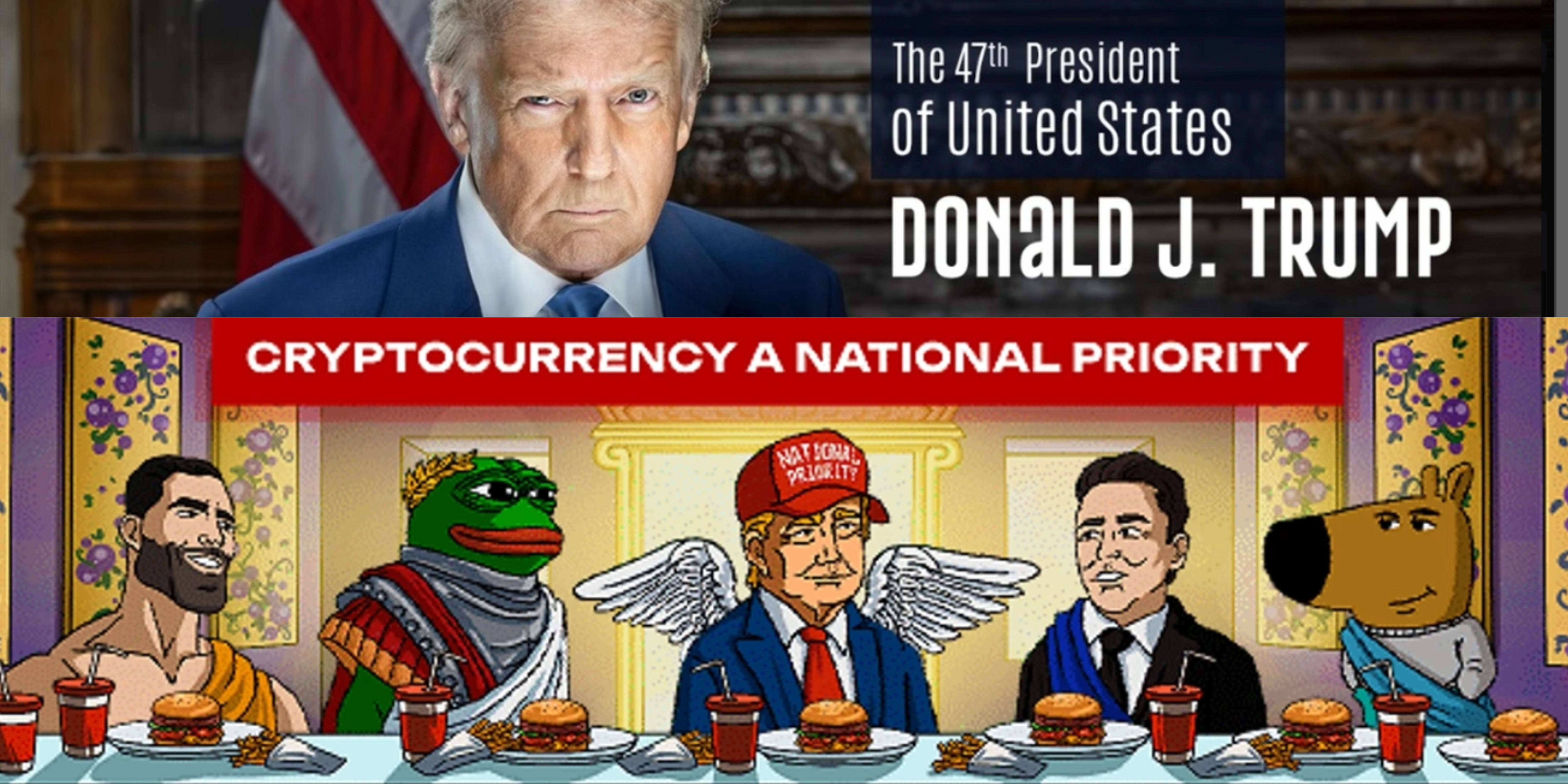 Erstelle ein dex-screener-banner, ein pumpfun-banner für meme-coins, einen  dex-trump-screen