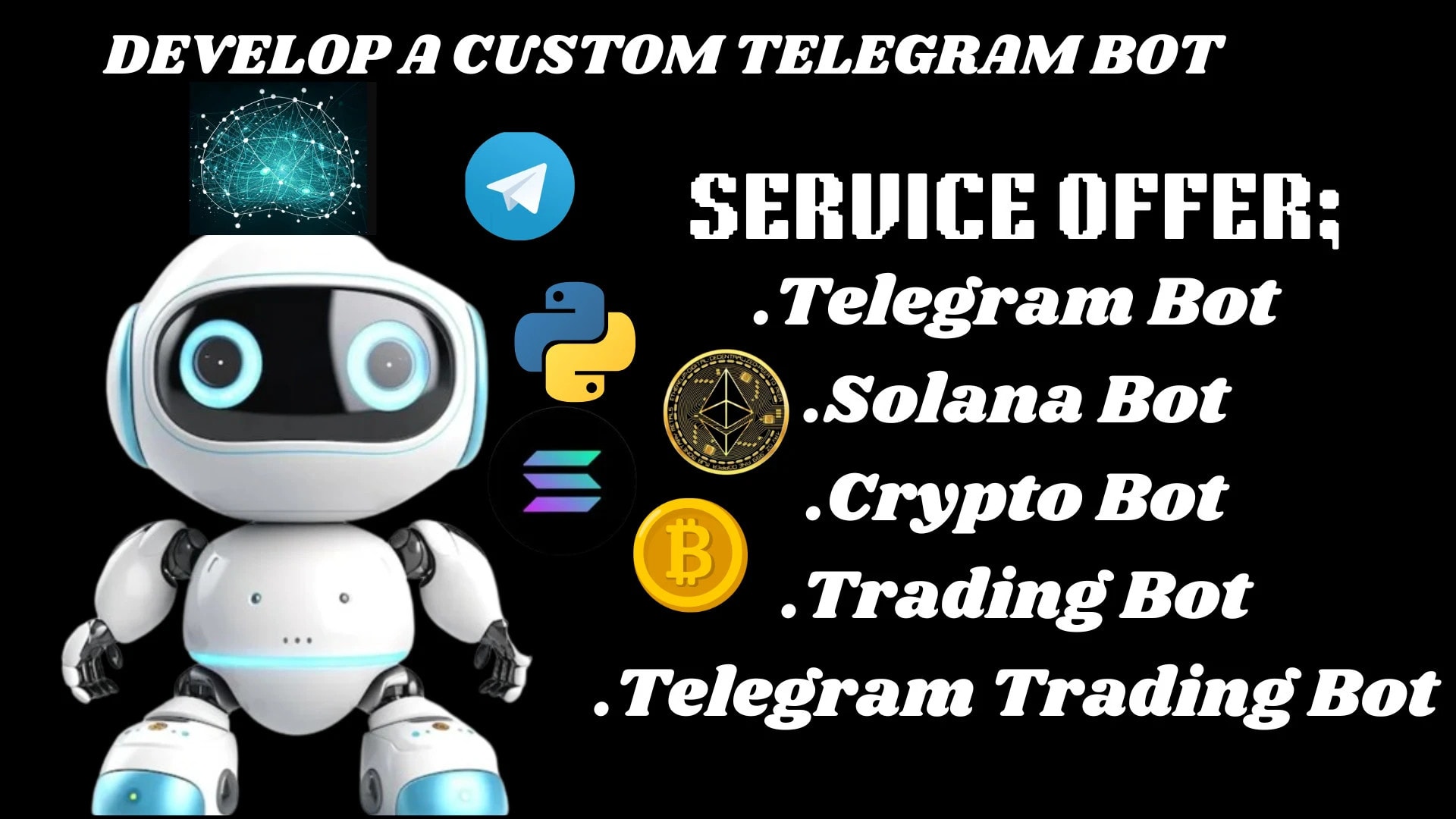 Create telegram bot on solana, pump fun bot, crypto trading volume bot by  Carlos0799 | Fiverr