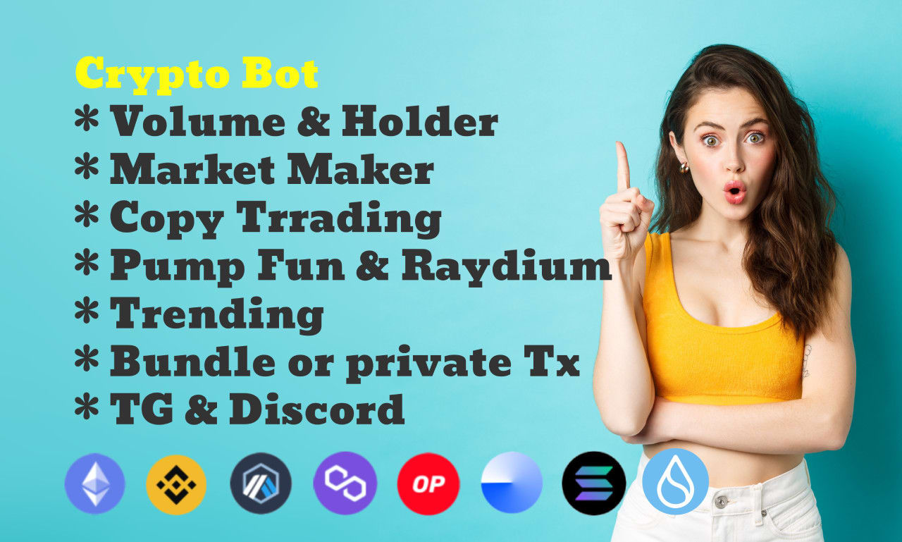 Criar bot de volume de negociação, bot de lançamento do pacote pumpfun, bot  de formador de mercado na solana