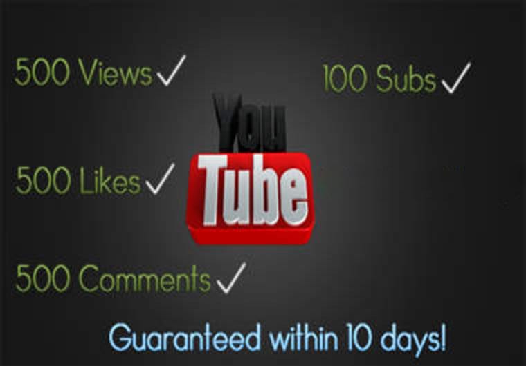 Give You 500 Views 500 Comments 500 Likes And 100 Subscribers To Any Youtube Video Of Your Choice By Jad775 Fiverr