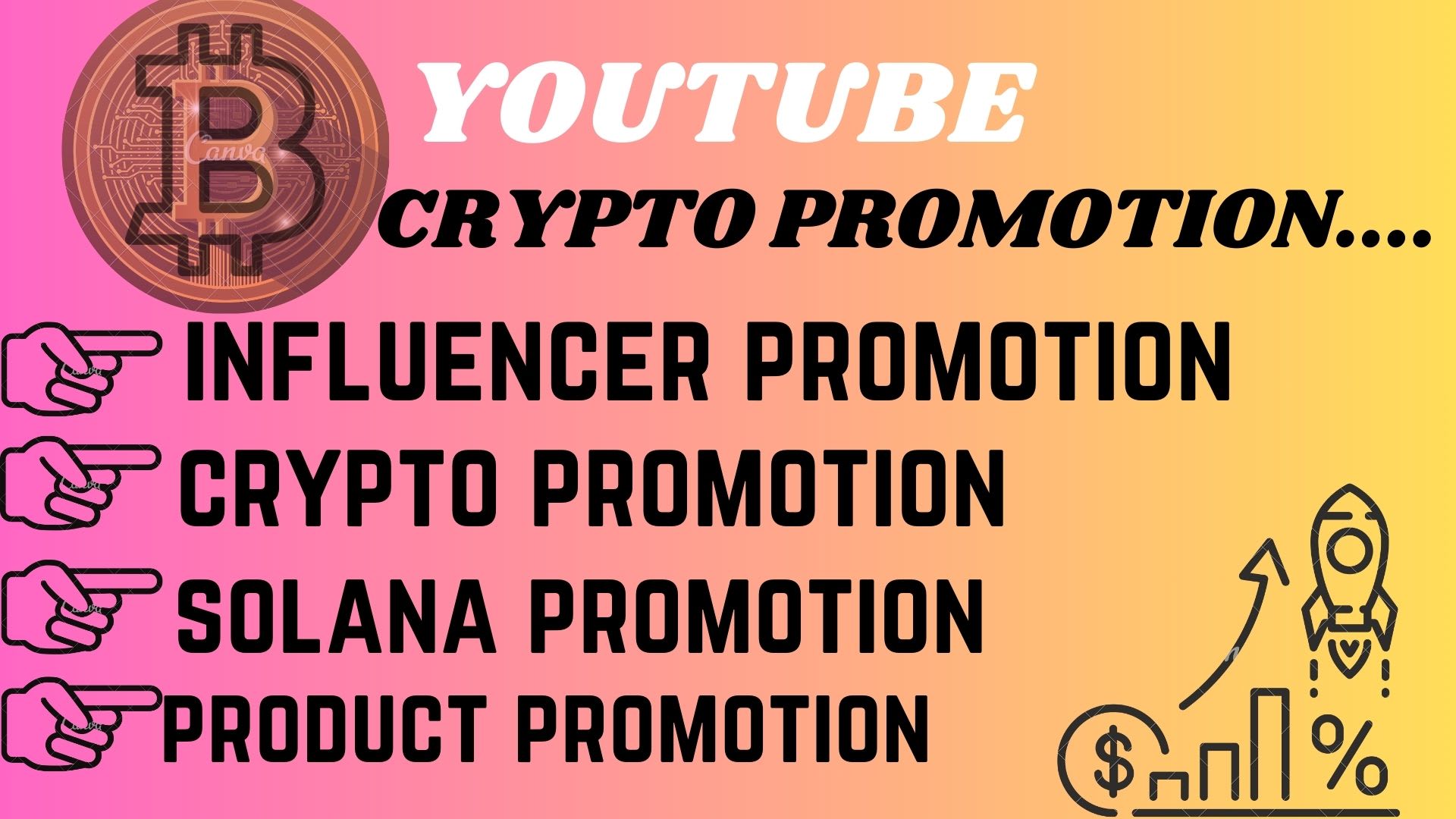 Do crypto or nft promotion with youtube promotion twitter by Sheldon_mahrez  | Fiverr