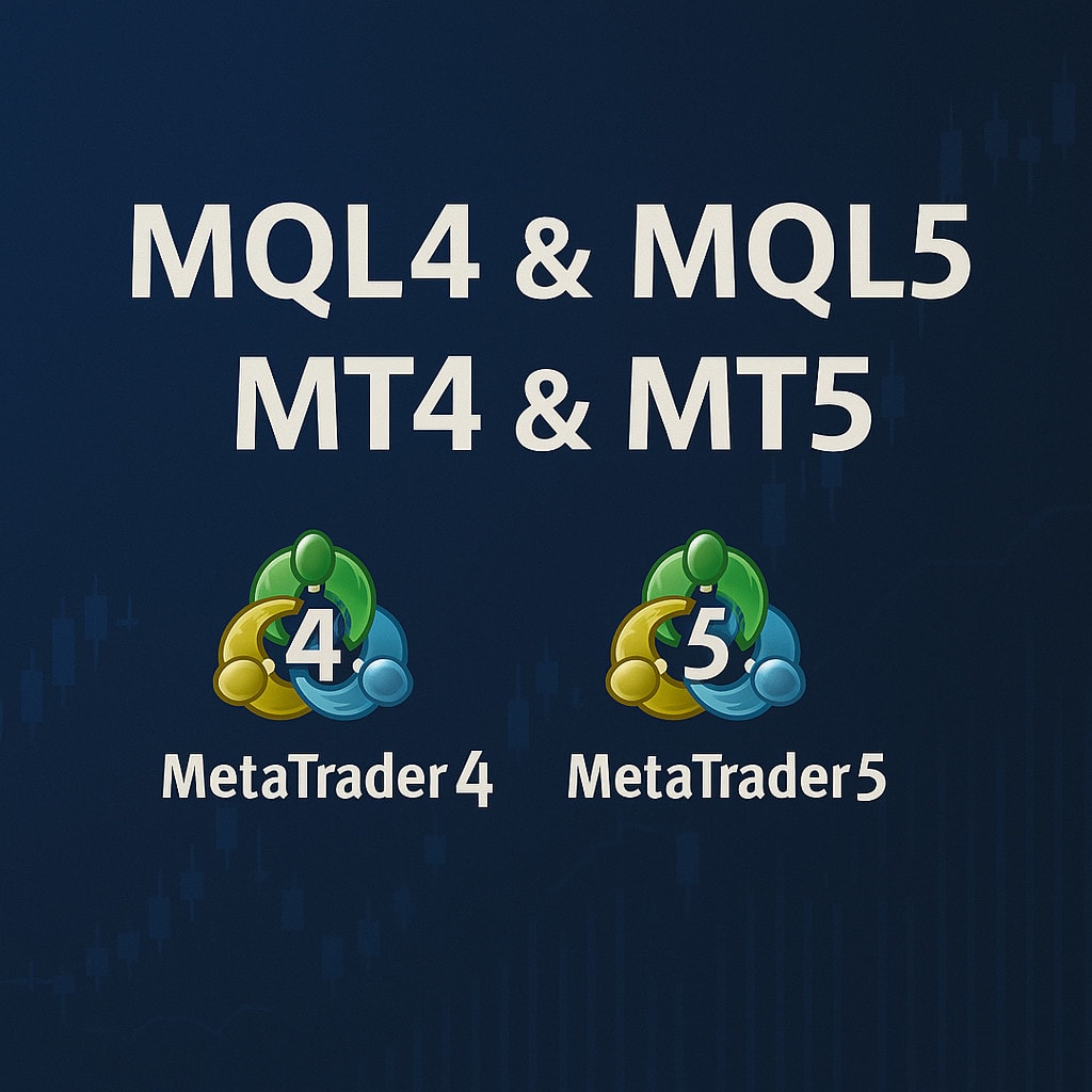 Estratégia de código usando mql4, mql5 em mt4, mt5, metatrader 4, mt5, mt4,  metatrader 5