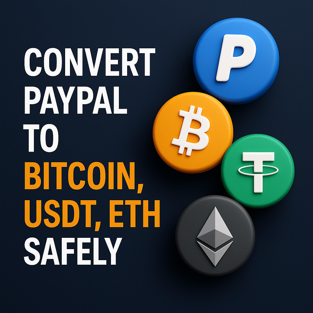 Convert paypal to bitcoin, usdt, eth, and crypto instantly and securely by  Colefarham | Fiverr