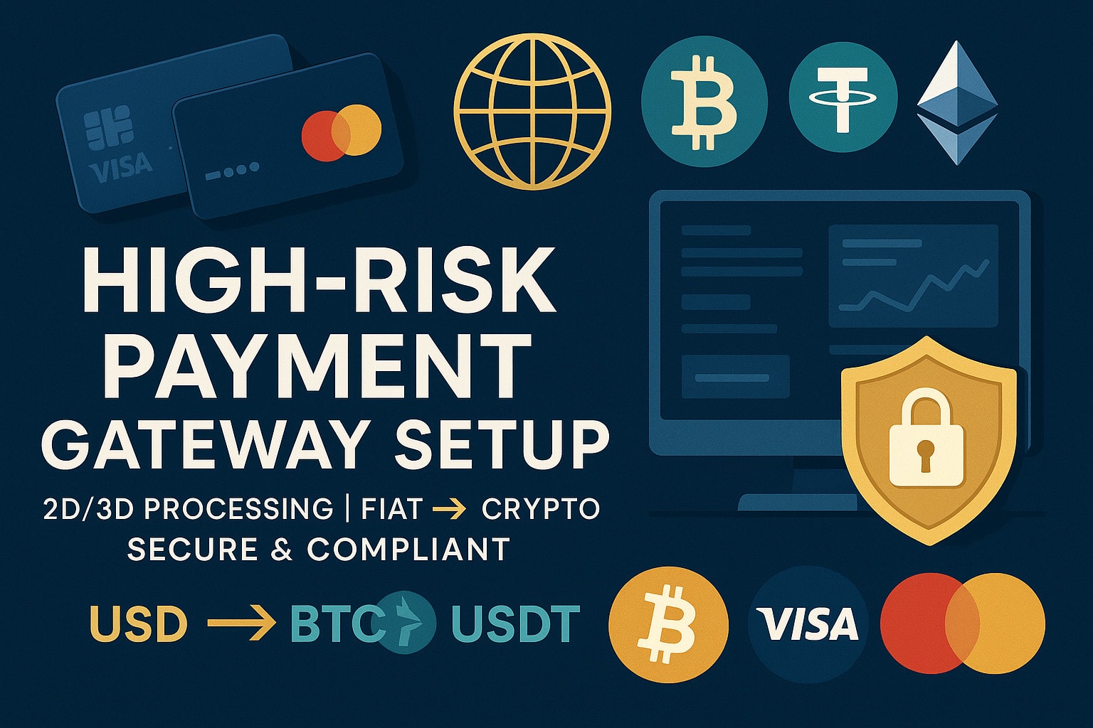 Setup high risk 2d 3d payment processor fiat to crypto by Billy_stites |  Fiverr