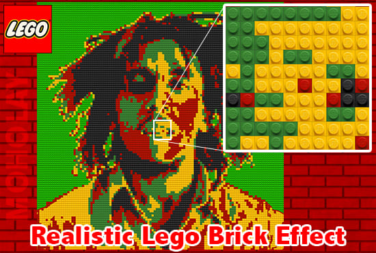 Lego 2025 brick portrait