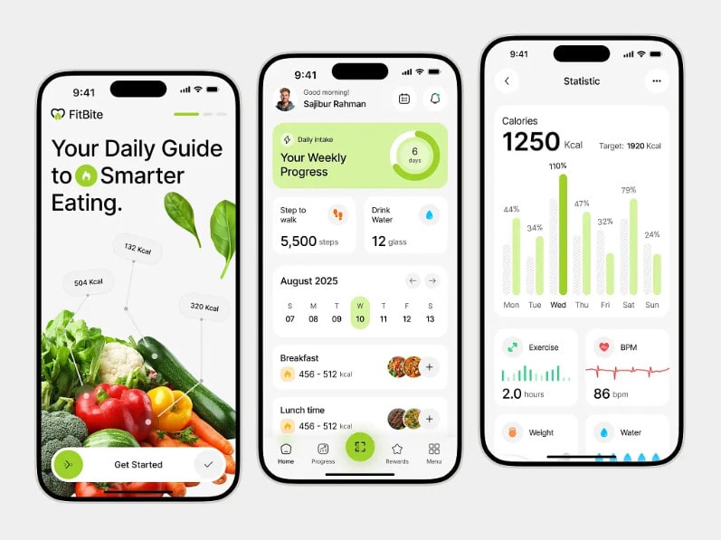 Crie um app avançado de ia para rastreamento de calorias, app de nutrição, contador de calorias