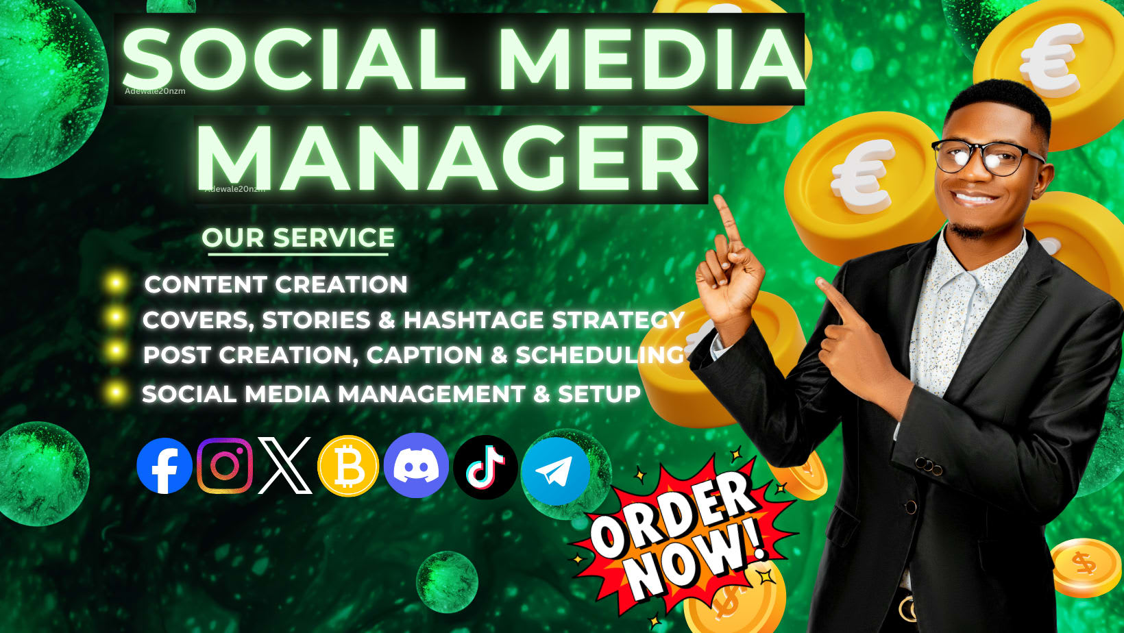 Manage your crypto social media, reputation and community by Monday_ojo |  Fiverr