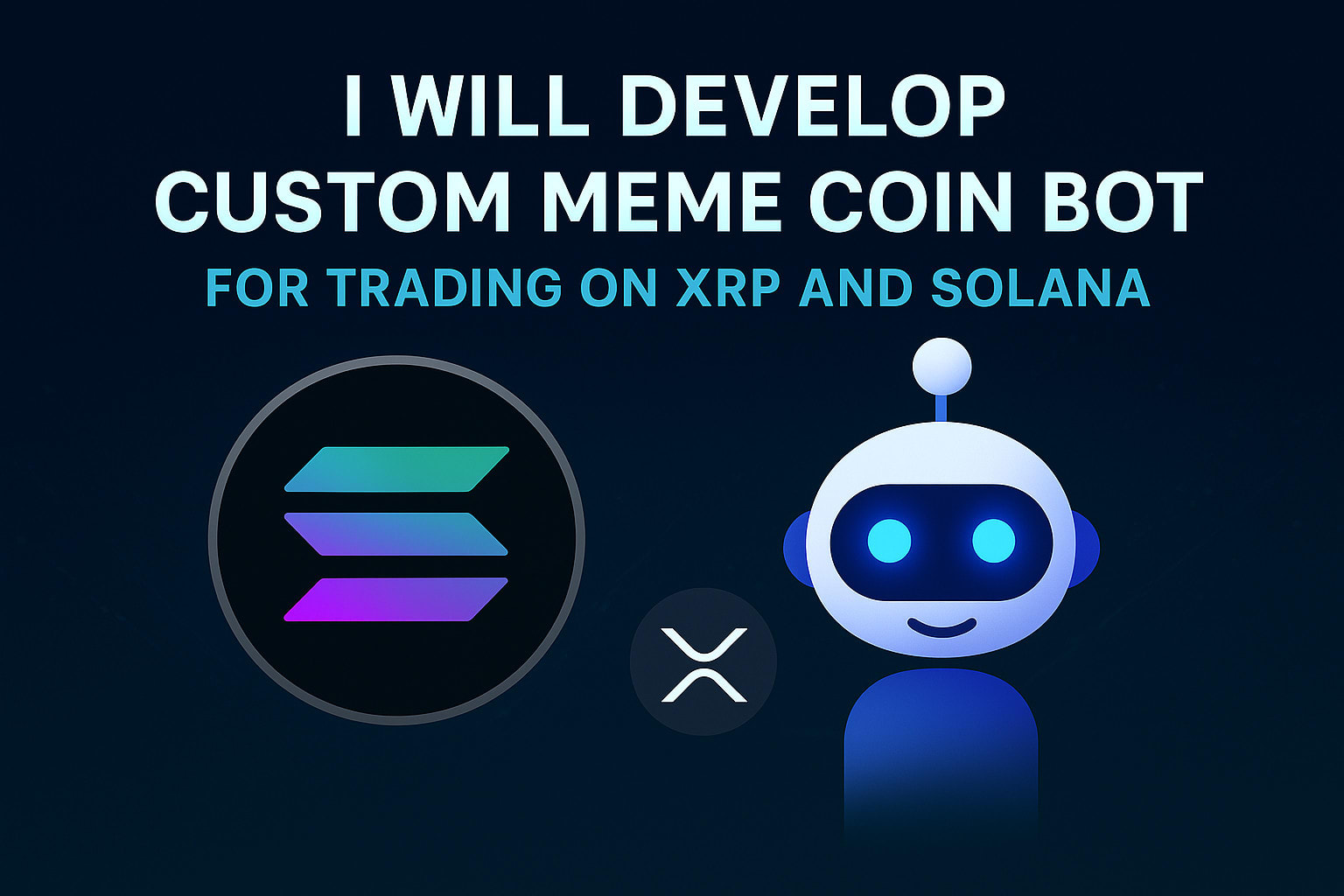 Desenvolver bot personalizado de meme coin para trading em xrp e solana