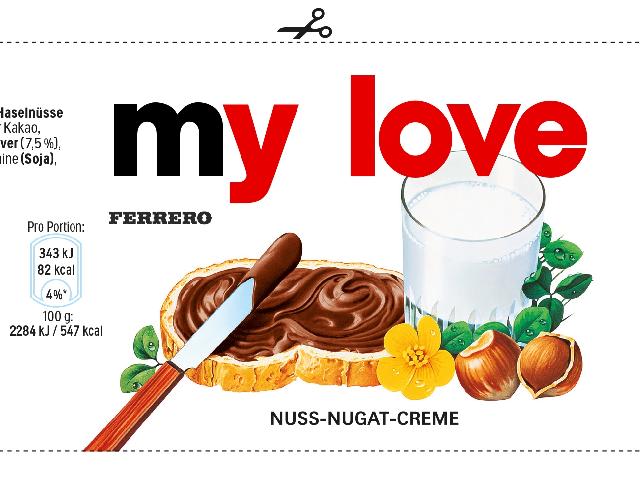 Printable Nutella Label Template Free