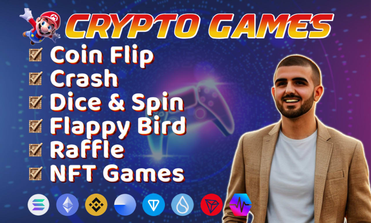 Create web3 crypto game like coin flip, crash, dice, spin, raffle, p2e on  solana by Jovanstojkedev | Fiverr