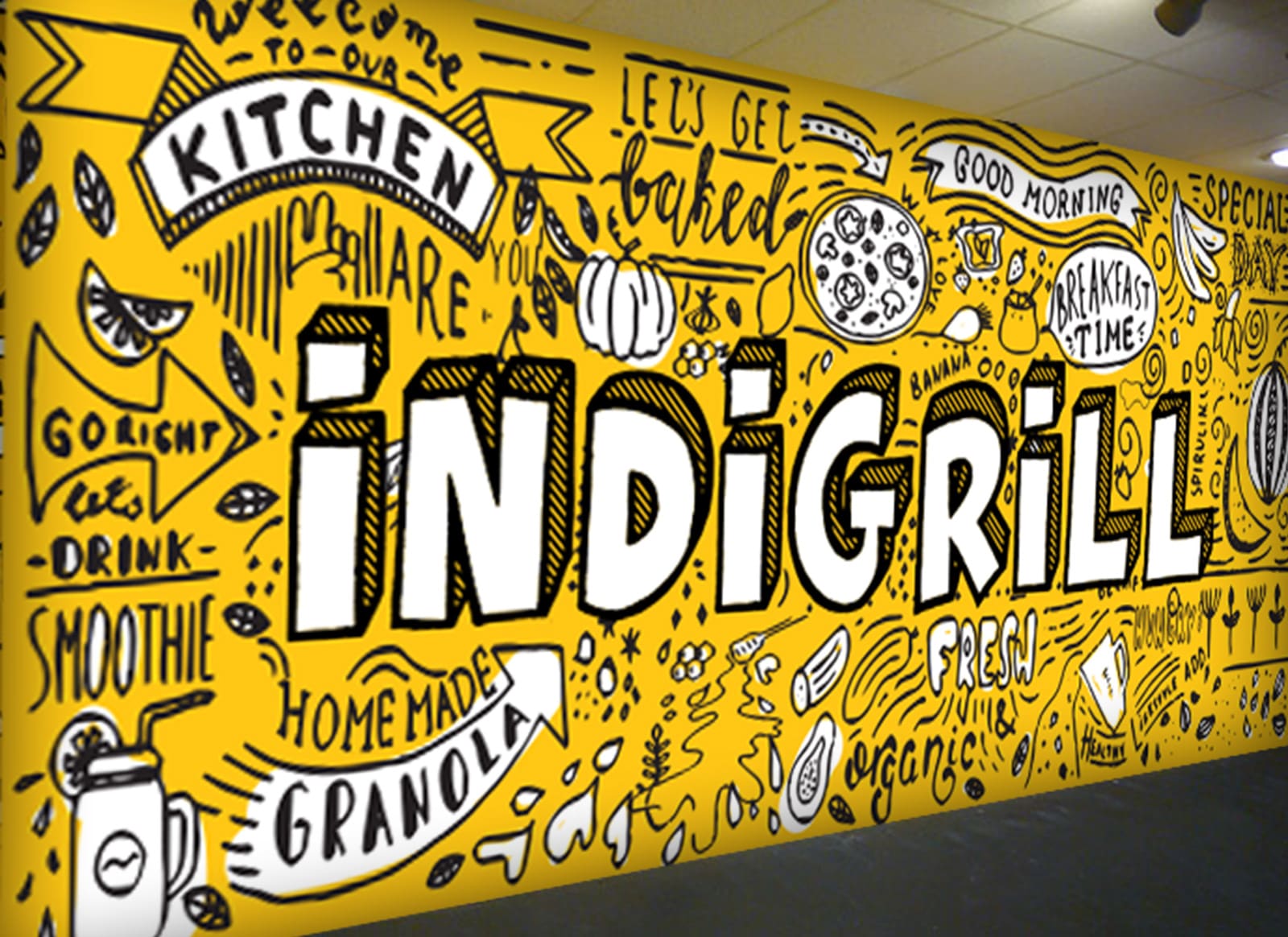 Do Any Wall Art Mural Graffiti Doodle For Wall By Nizngr Fiverr