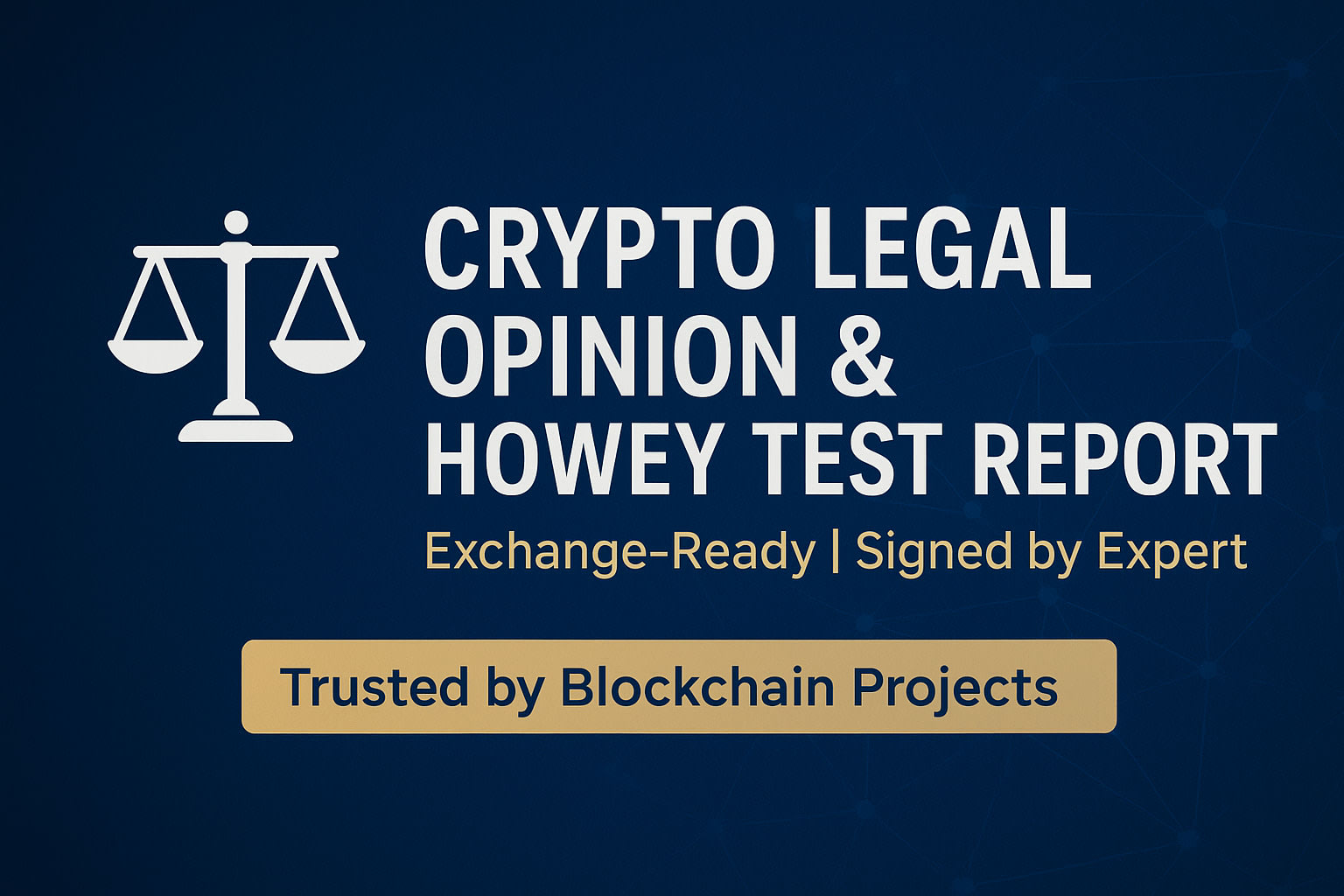 Draft signed crypto legal opinion and howey test analysis for token  listings by Islaaturnerr | Fiverr