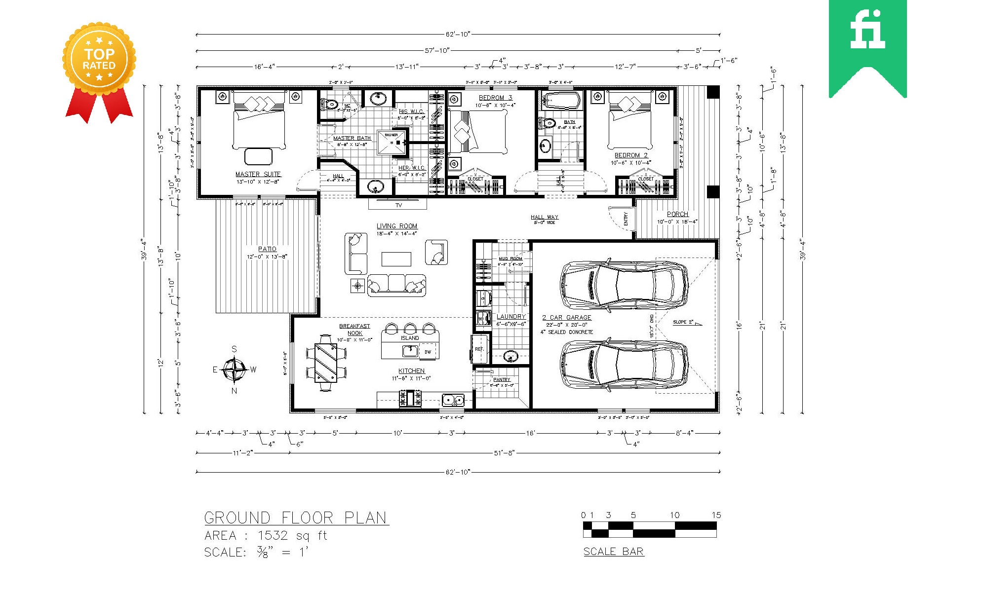 Draw Your Architectural Floor Plan In Auto Cad 2D By Mithila_Orna | Fiverr