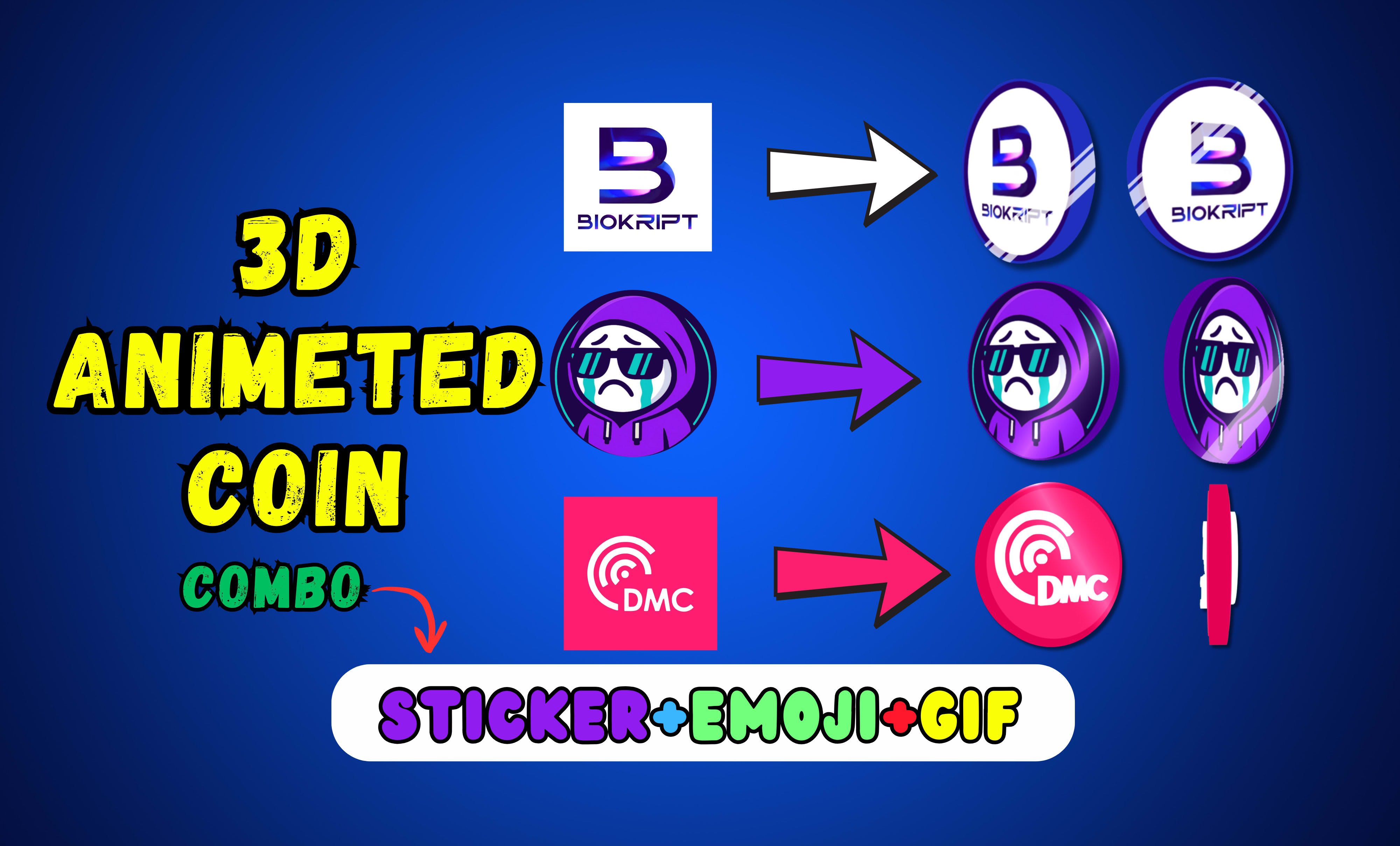 Desing custom 3d crypto coin by Radi_420 | Fiverr