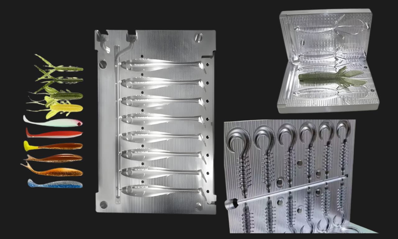 custom molds for fishing lures Model custom mold fishing lure 3d printed mold to cad bait mold for cnc  machine by Fishmold