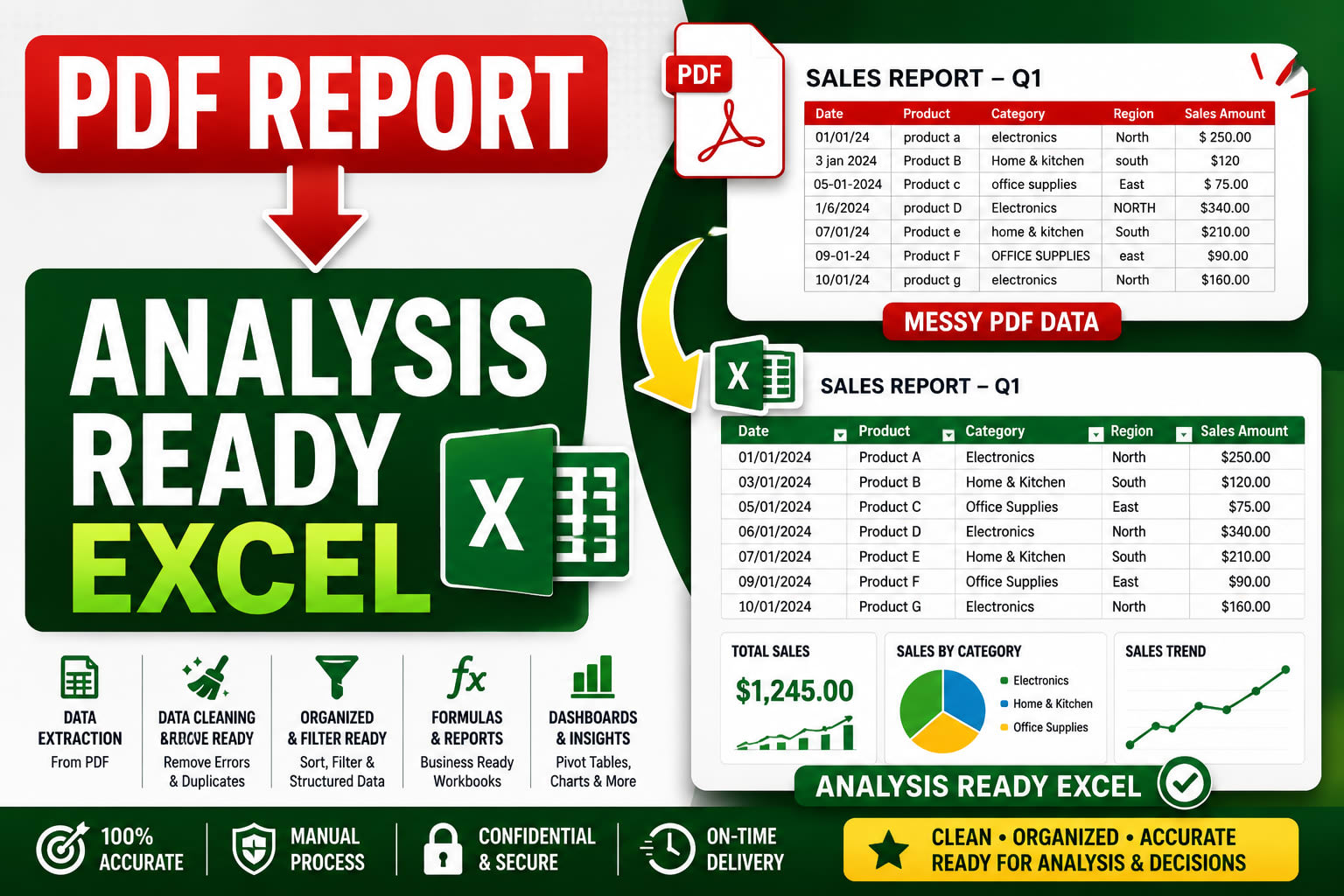 PDF to Excel conversion gig thumbnail